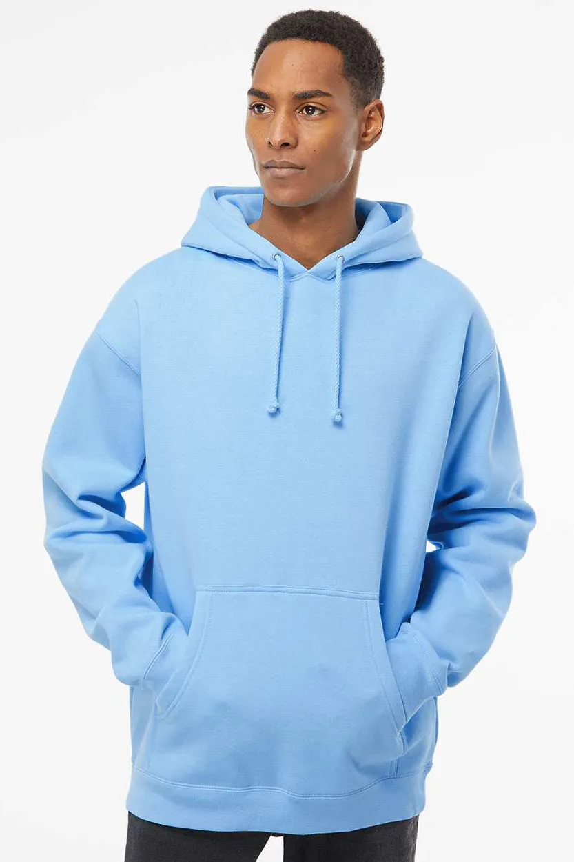 Veste à capuche indépendante pour hommes avec poche kangourou - Bleu aqua