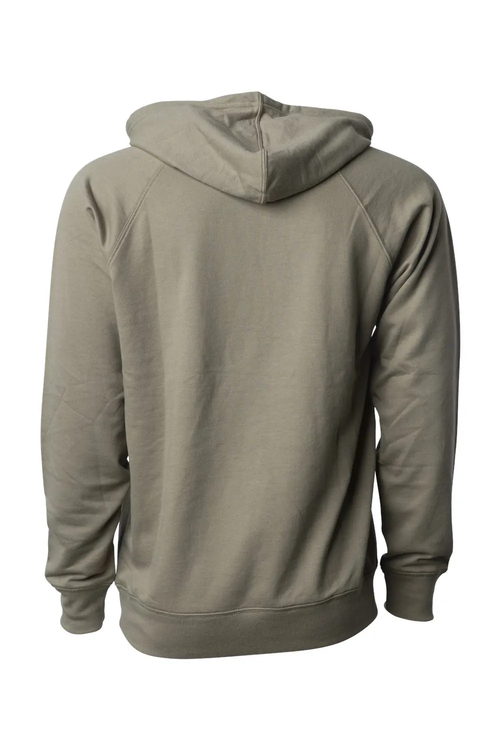 Veste à capuche indépendante pour hommes avec poche kangourou - Vert olive