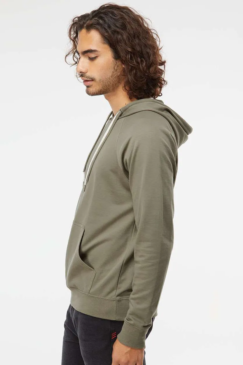 Veste à capuche indépendante pour hommes avec poche kangourou - Vert olive