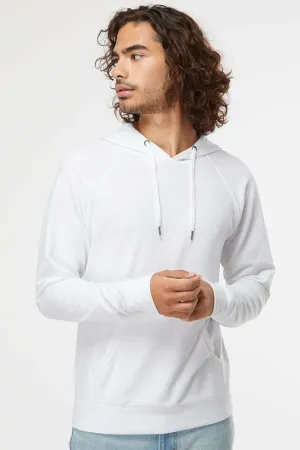 Veste à capuche indépendante pour hommes avec poche kangourou - Blanc