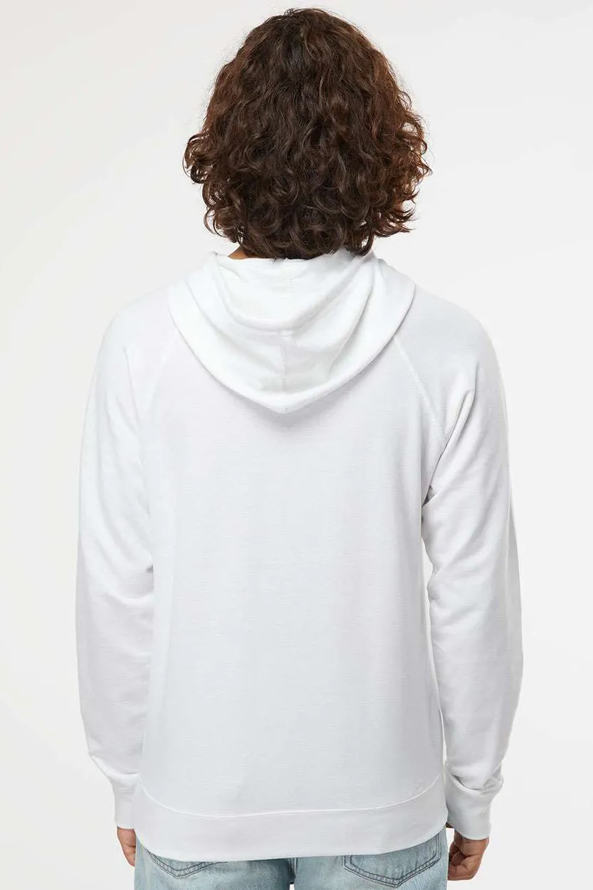 Veste à capuche indépendante pour hommes avec poche kangourou - Blanc