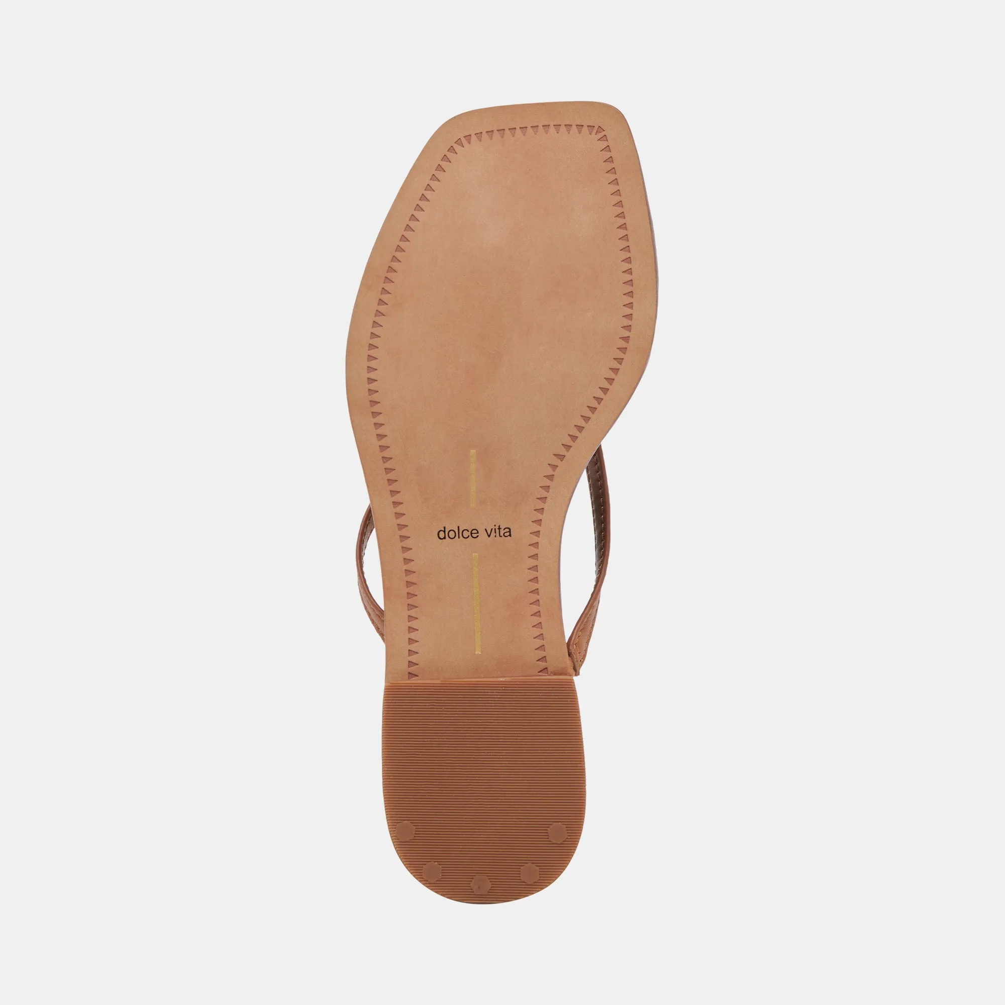 SANDALES INDIGO EN CUIR MARRON