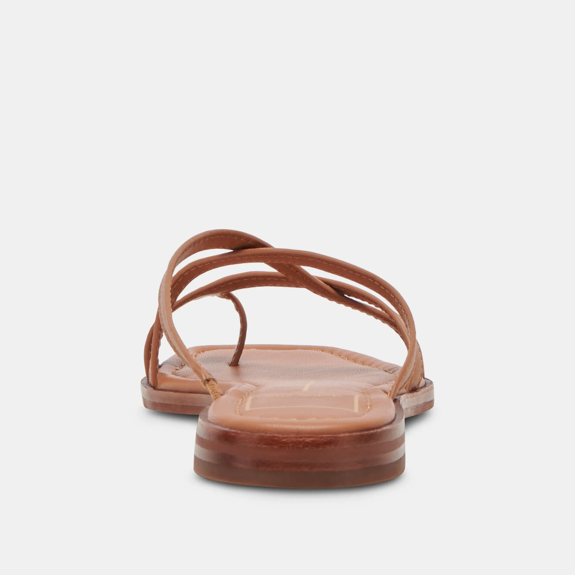 SANDALES INDIGO EN CUIR MARRON