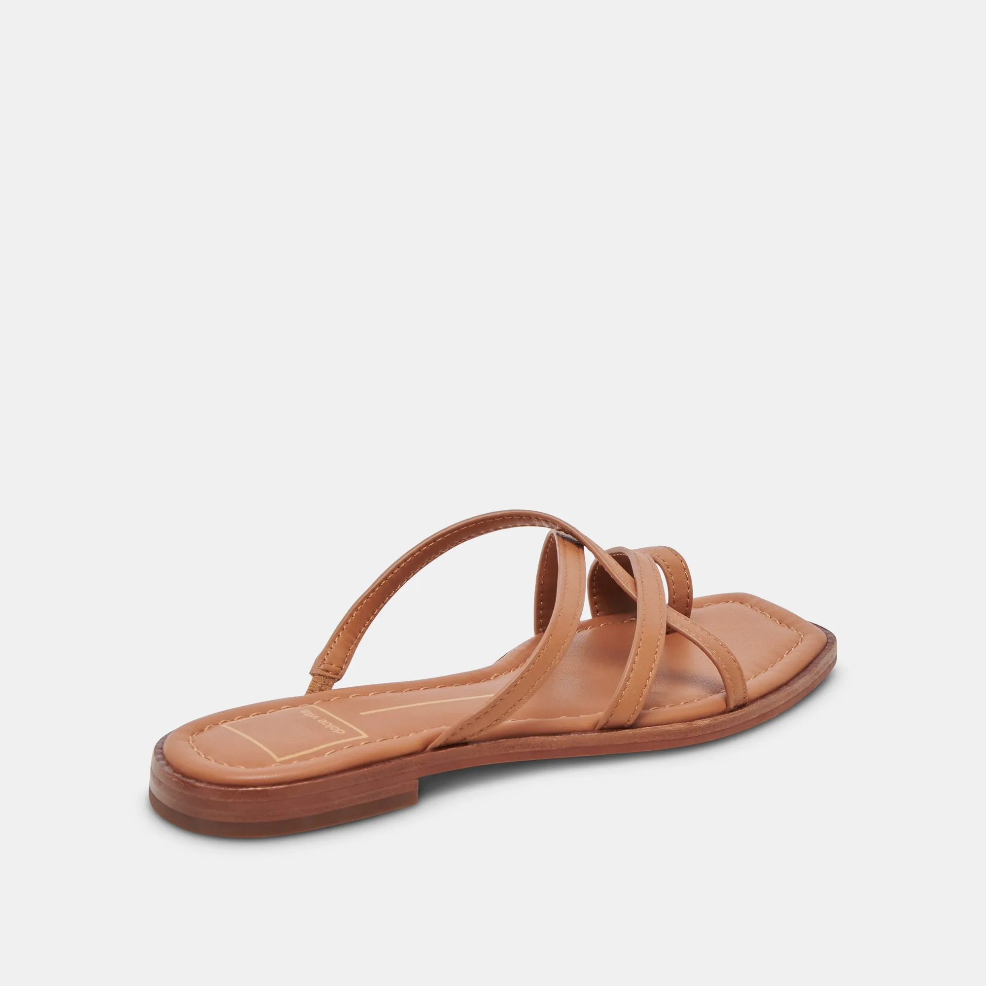 SANDALES INDIGO EN CUIR MARRON
