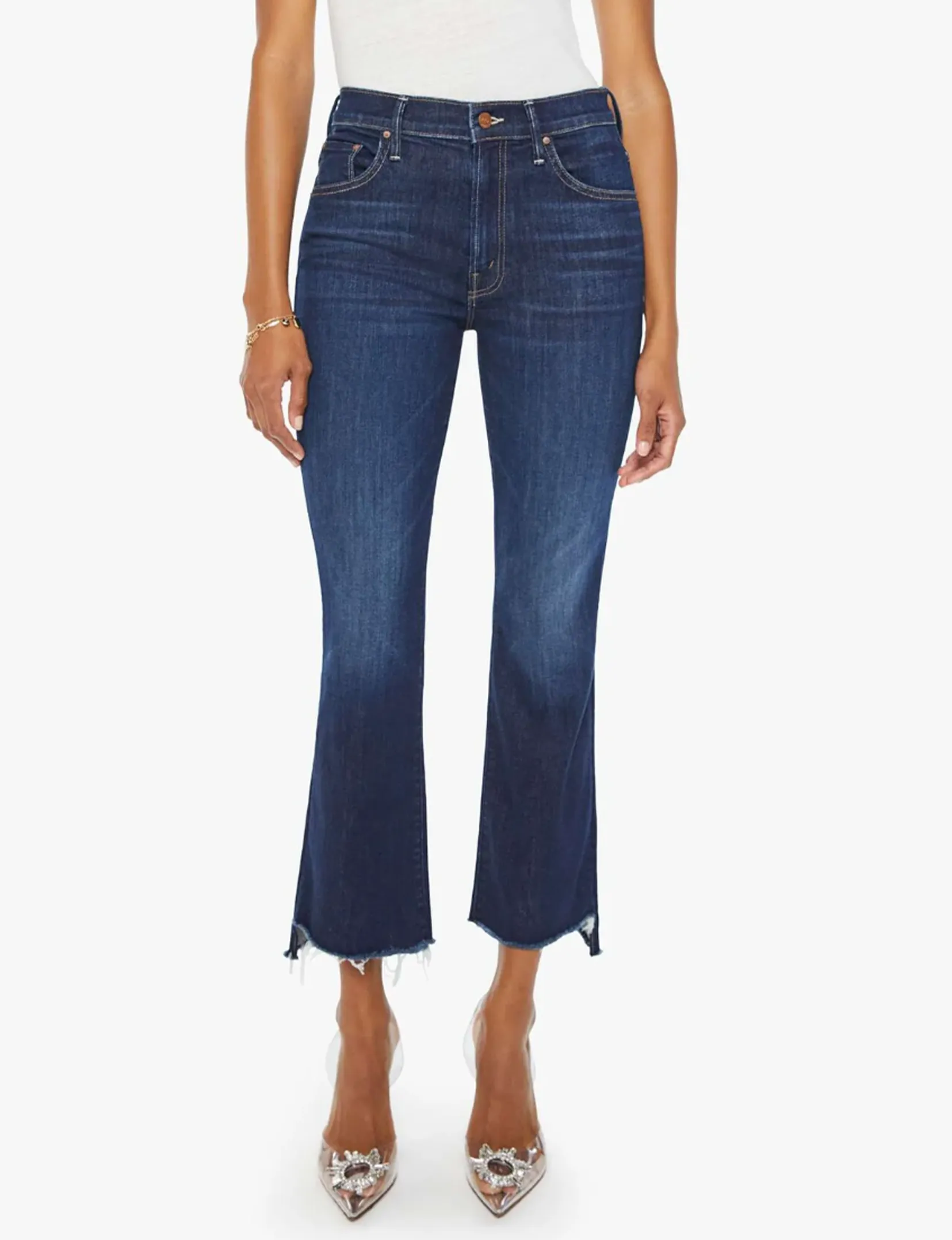 Insider Crop Step Fray, Vêtements Off Limits mother-denim