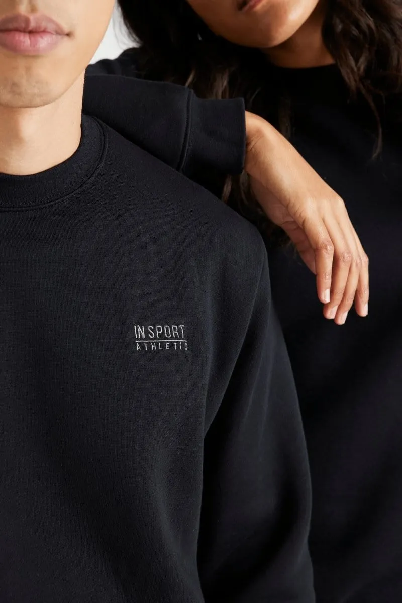 SWEATSHIRT UNISEX ALASKA NOIR CREW Vêtements_Hommes-Insport