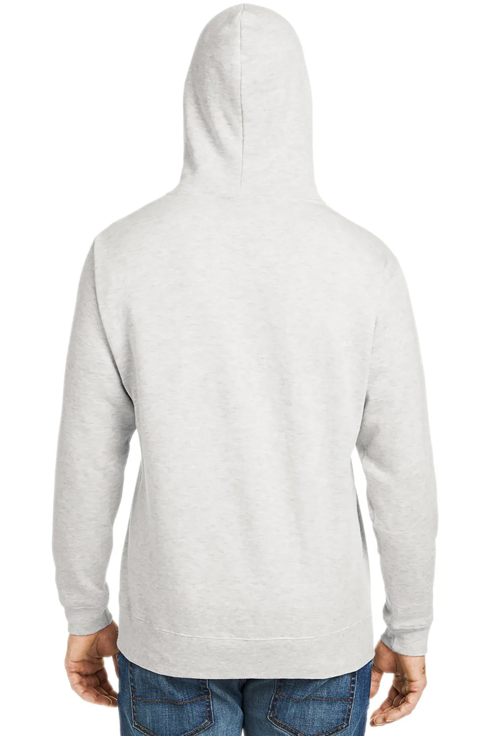 J America Sweat à capuche pour hommes avec poche kangourou - Gris chiné oatmeal