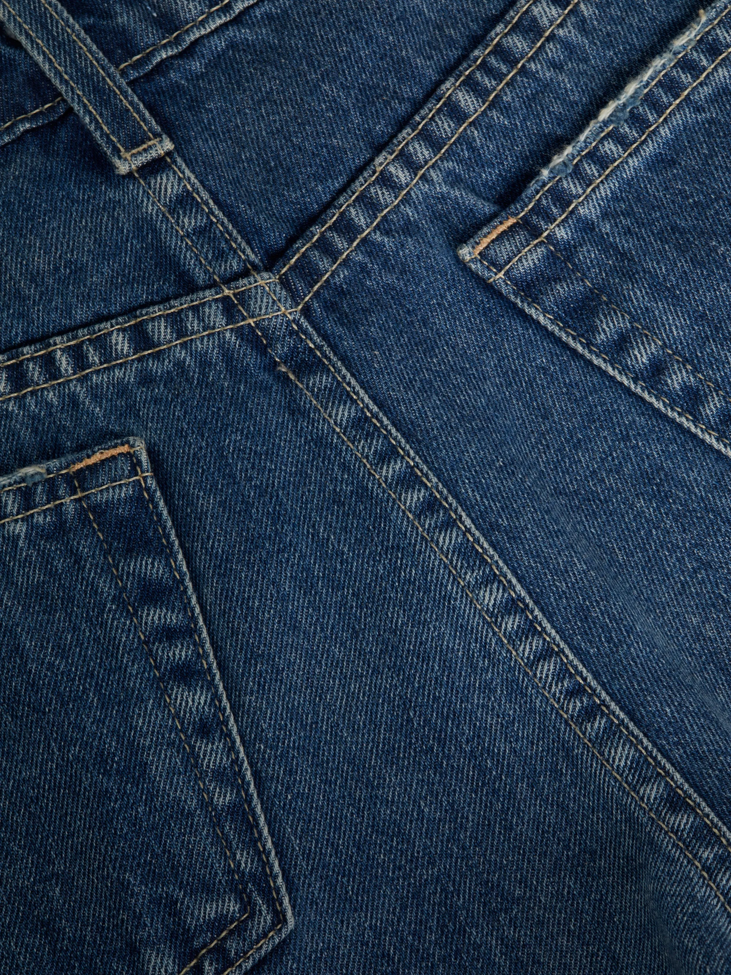 Short en jean à revers jazzy