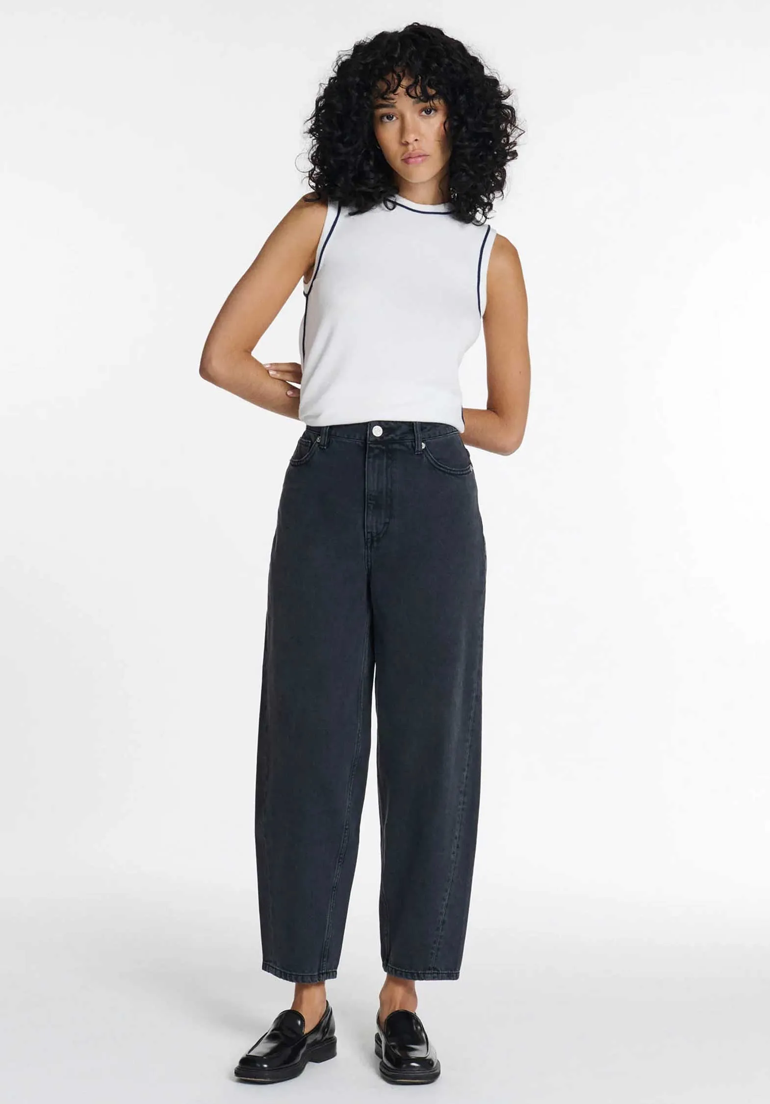 Jeans Jemma Denim Noir-Lavé Échantillon_Textile