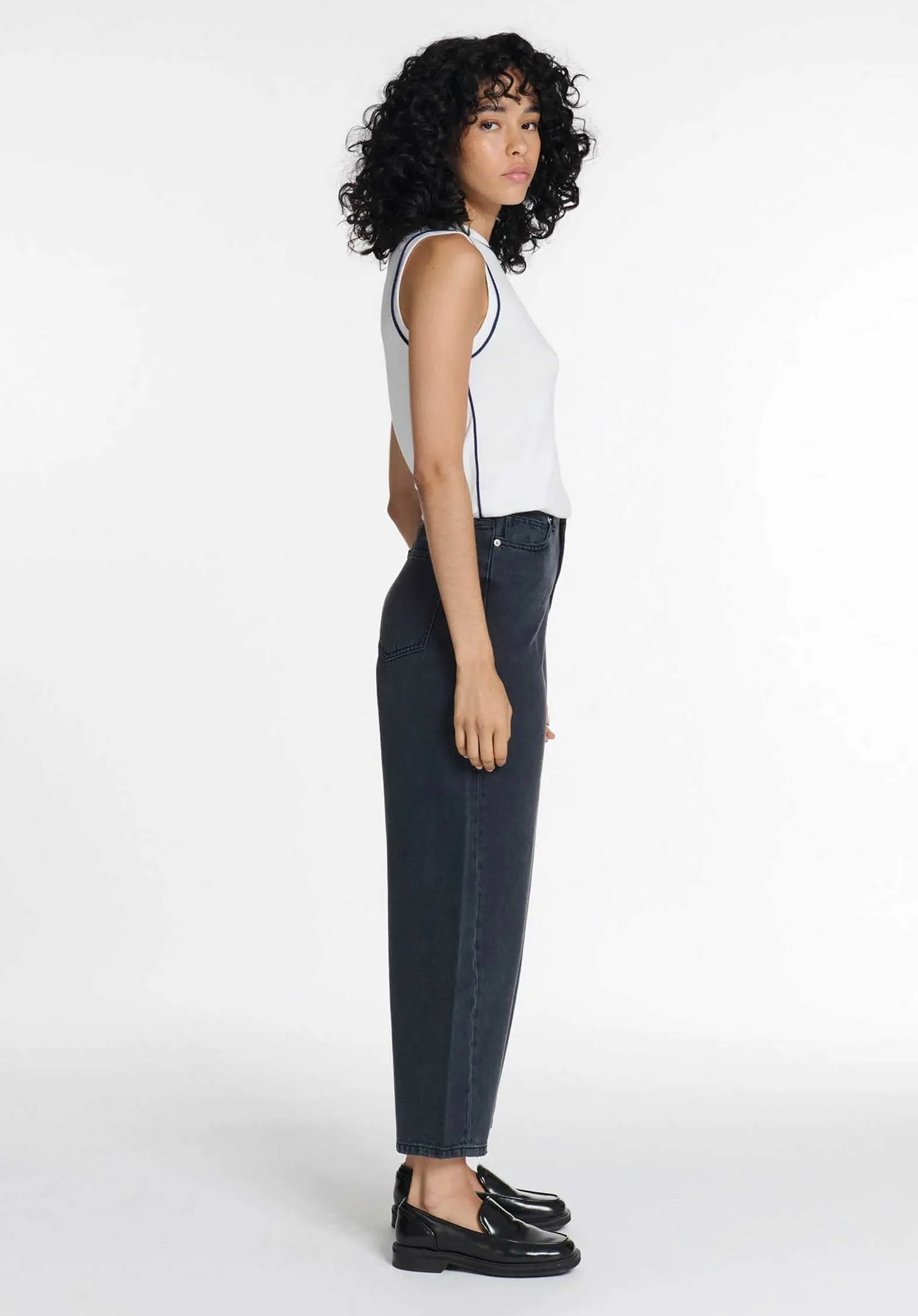 Jeans Jemma Denim Noir-Lavé Échantillon_Textile