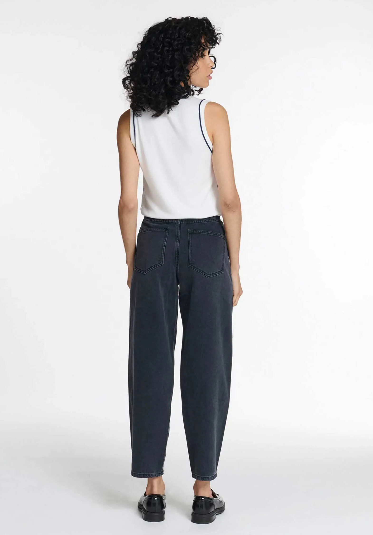 Jeans Jemma Denim Noir-Lavé Échantillon_Textile