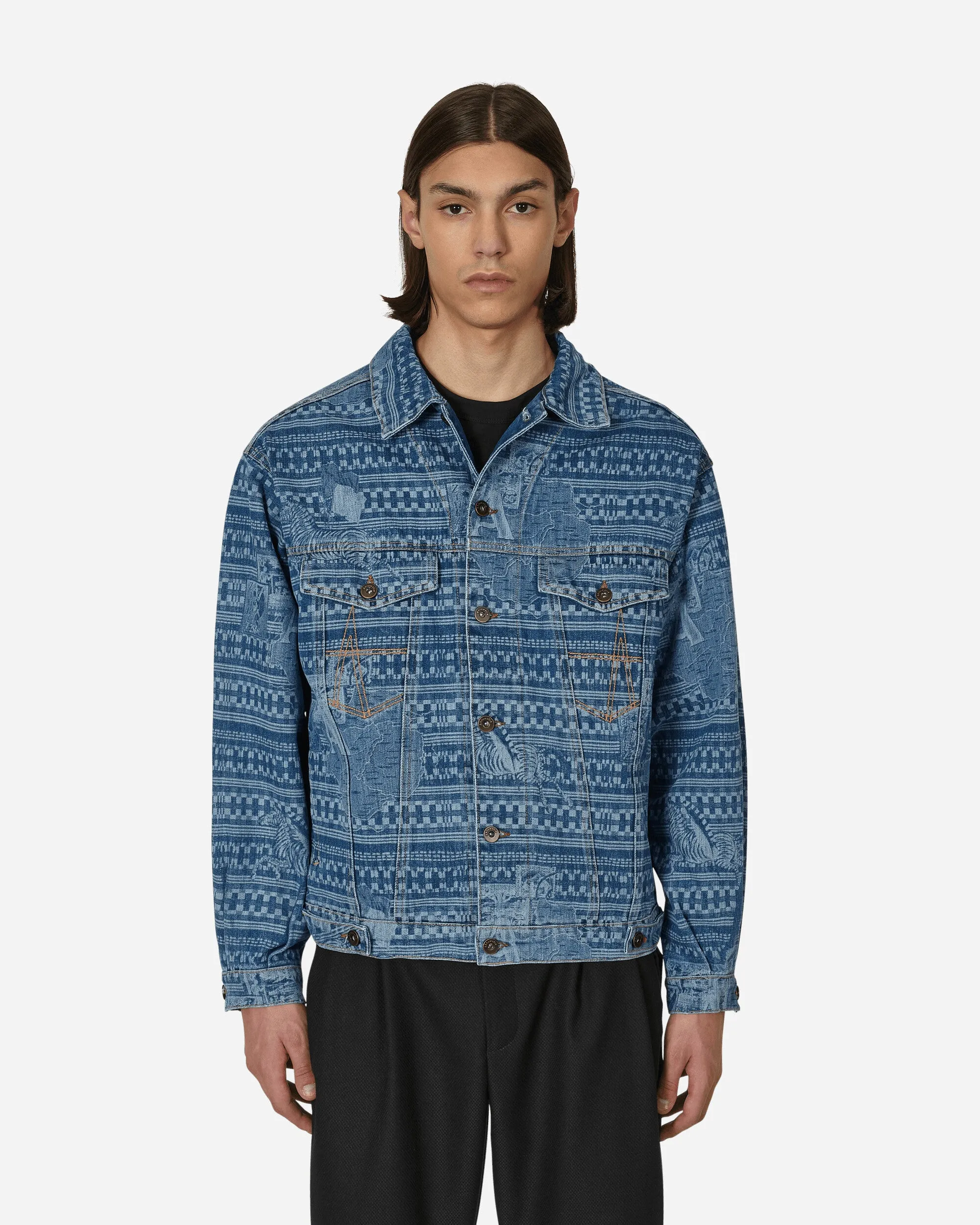 Veste en denim Kampala Bleue