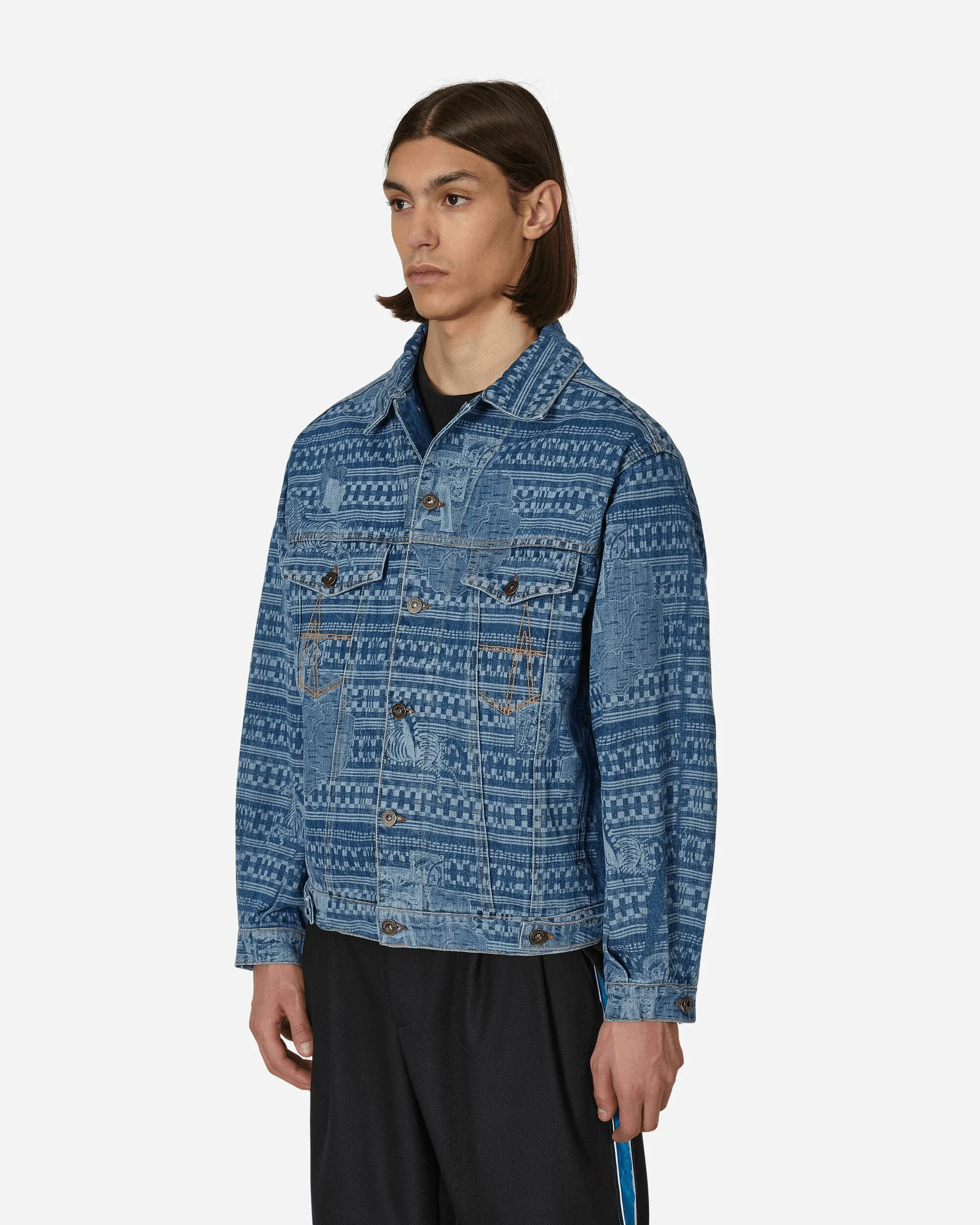 Veste en denim Kampala Bleue