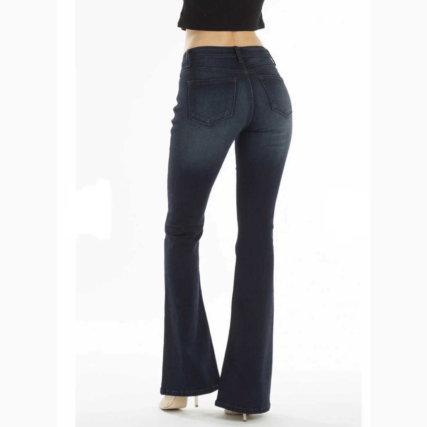 Jean Dark Flare pour Femme KanCan