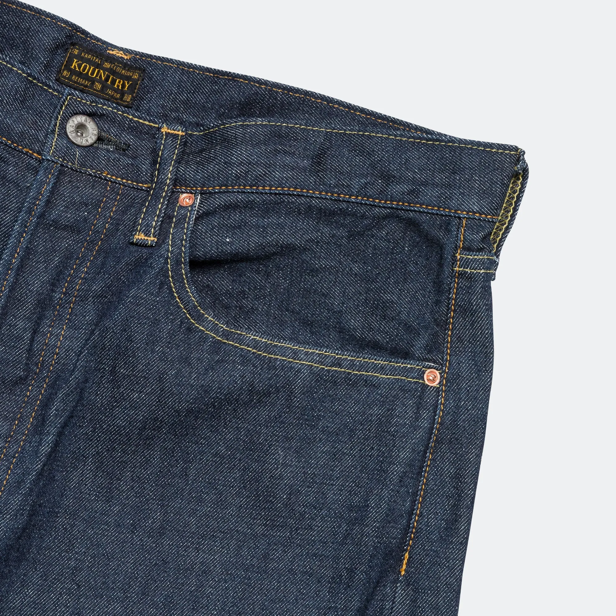 Kapital Clothing Denim 12.5oz TUXEDO MEXICAIN 5P OKAGILLY - IDG