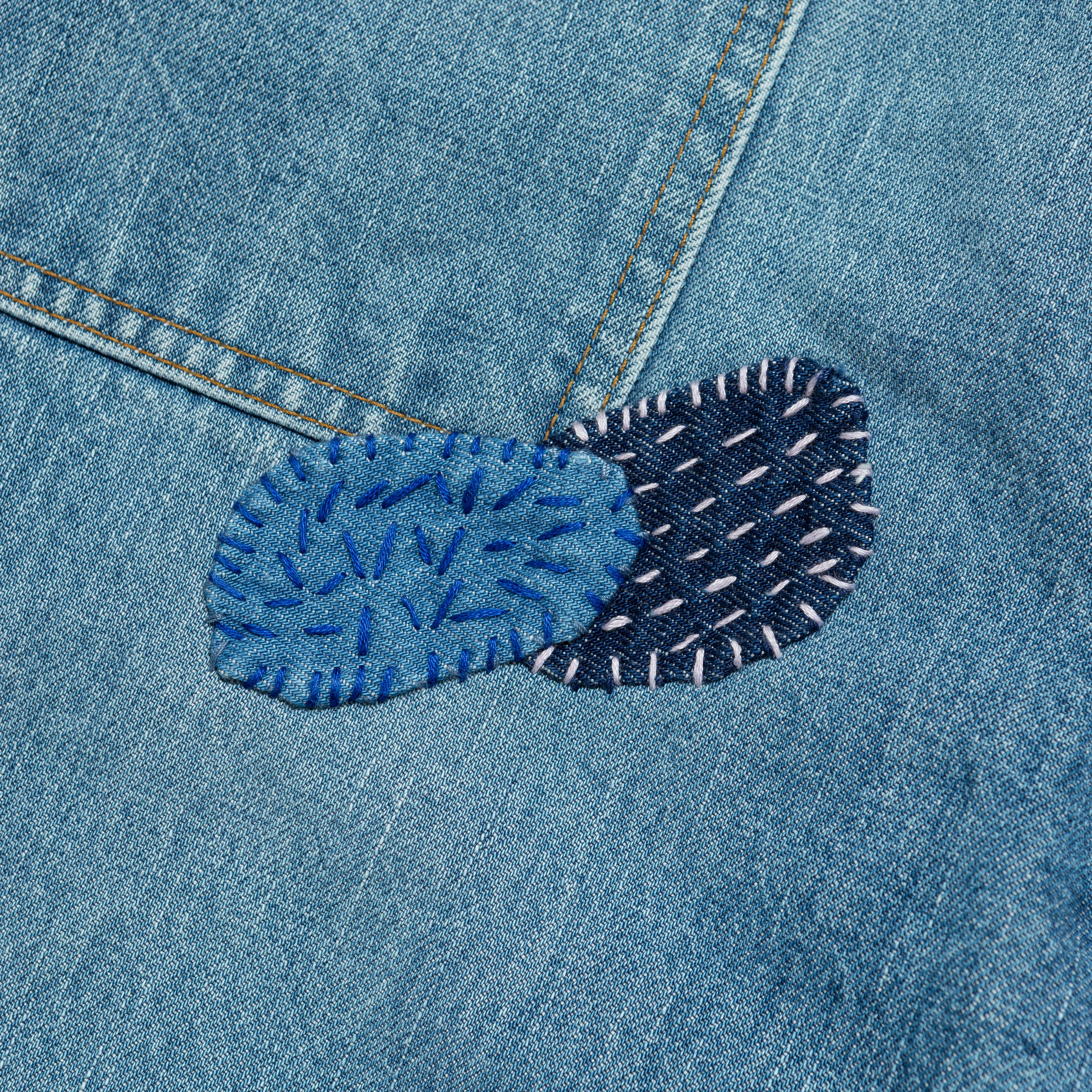 Kapital Clothing Pantalon Flare BUSH en Denim 14oz (Broderie CACTUS) - Pro