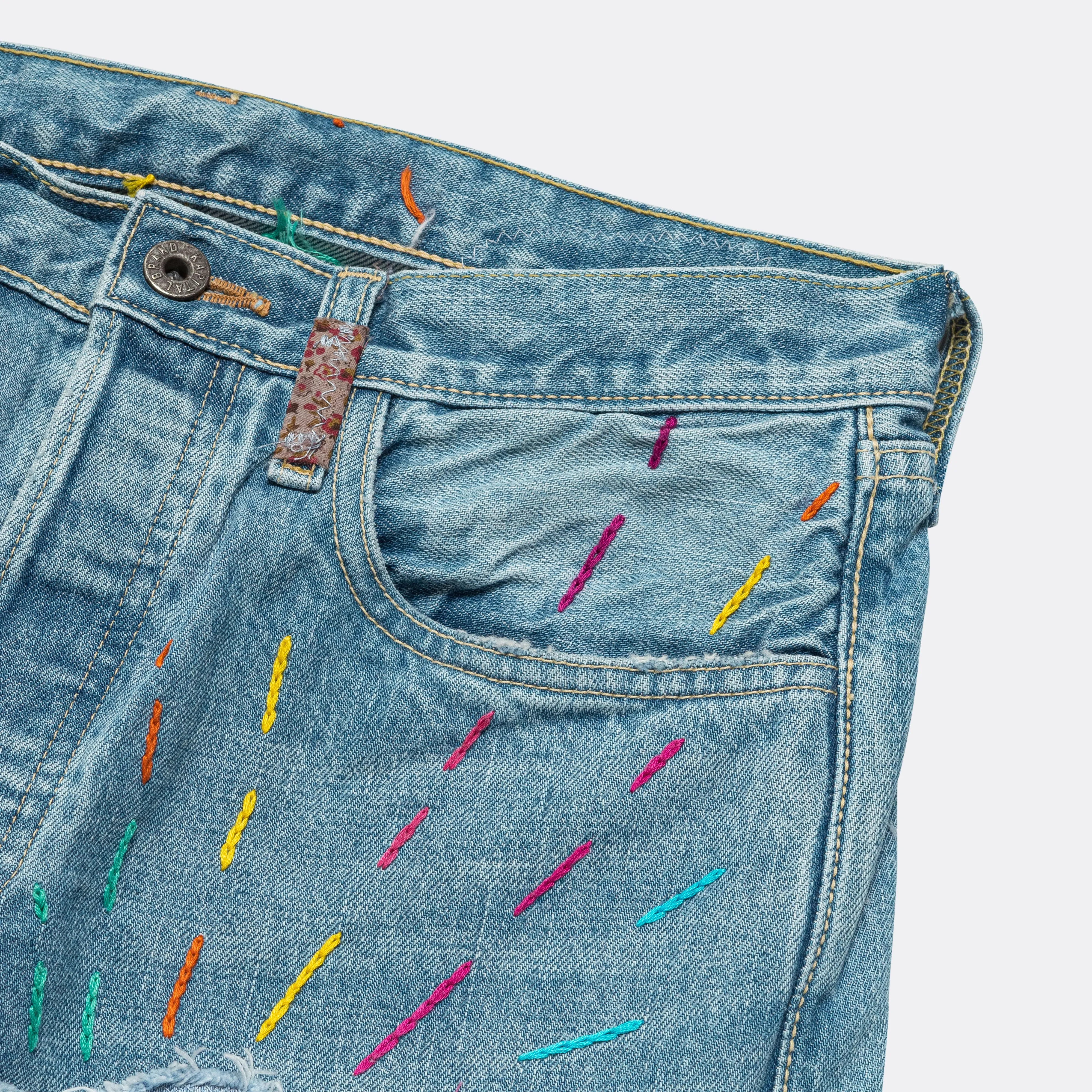 Kapital Clothing Denim 14oz CRAZY EL PASO 5P MONKEY CISCO (HIPPIE) - Pro