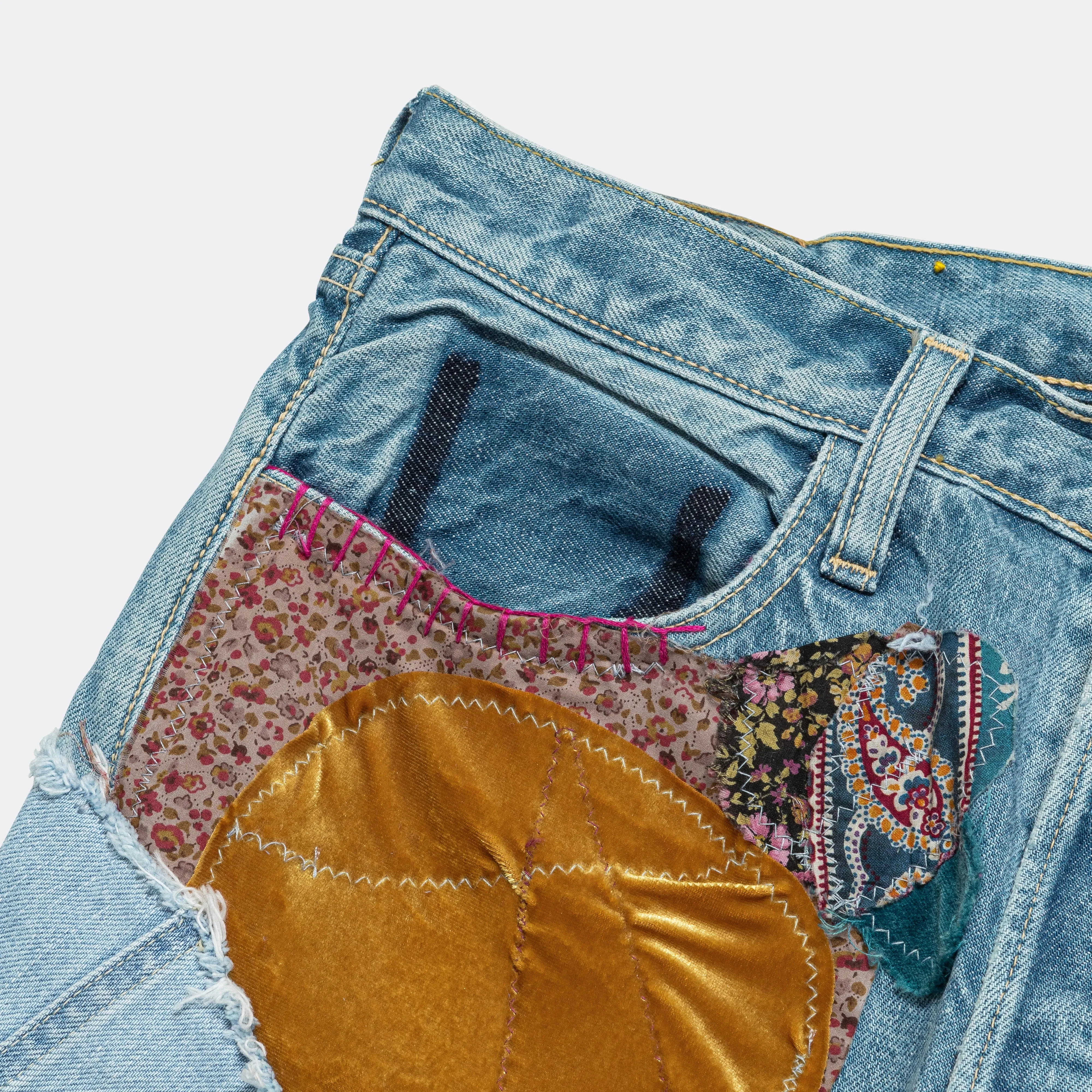 Kapital Clothing Denim 14oz CRAZY EL PASO 5P MONKEY CISCO (HIPPIE) - Pro