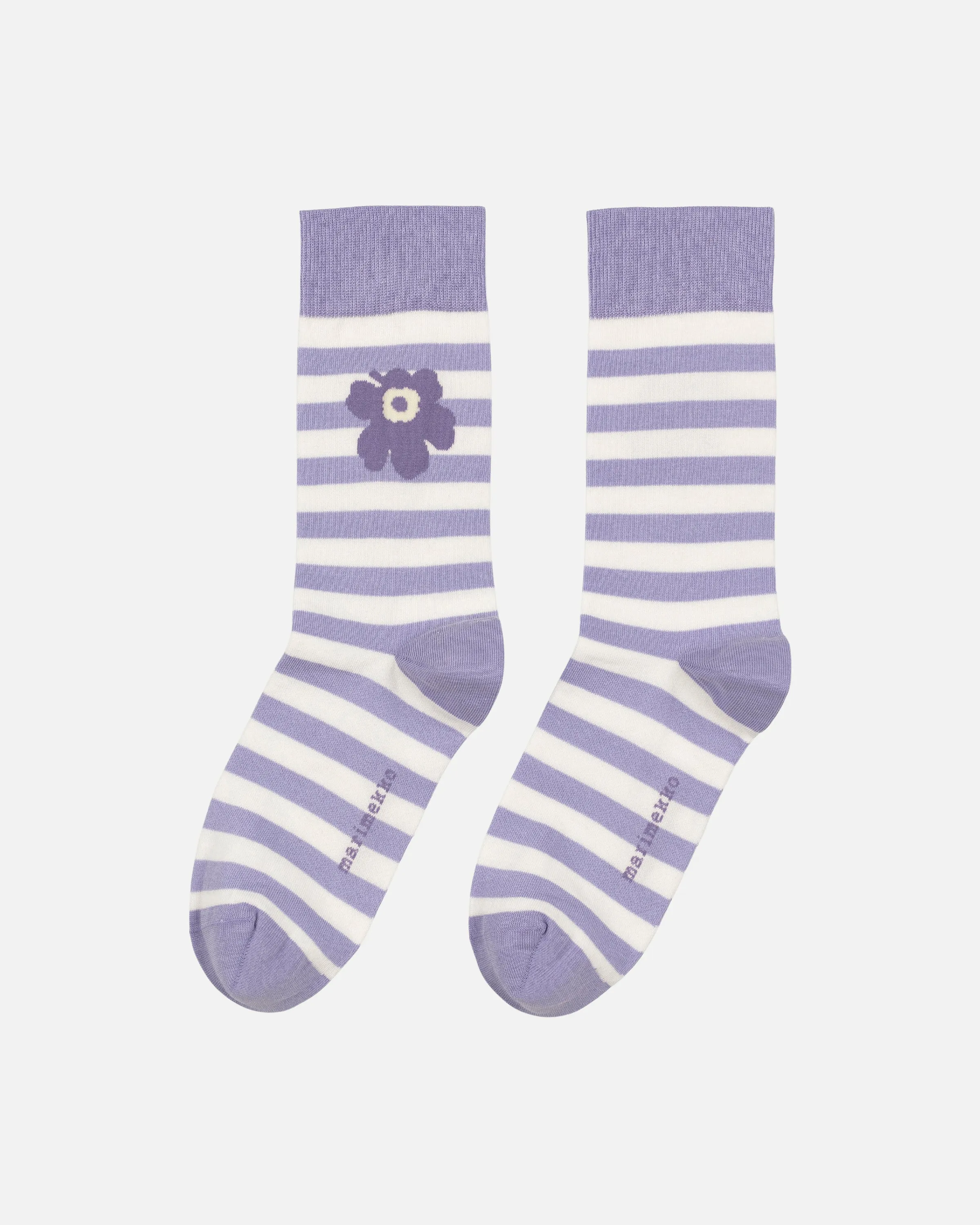 Chaussettes à rayures unies Unikko Kioski Vêtements_Marimekko
