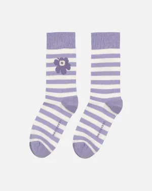 Chaussettes à rayures unies Unikko Kioski Vêtements_Marimekko