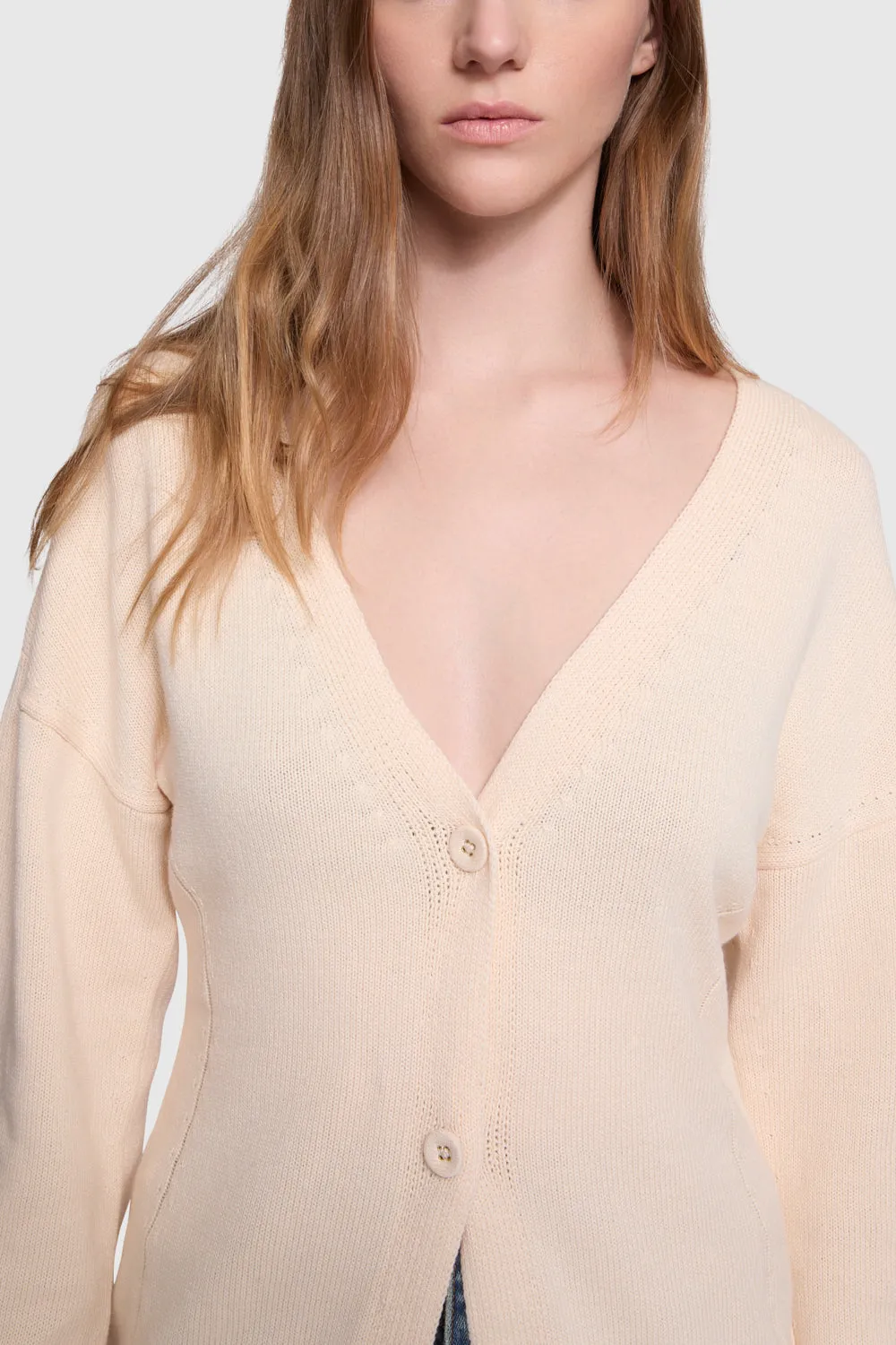 Gilet long Kate à taille marquée