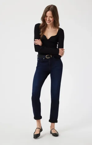Kathleen Midnight Plume Bleue Vêtements Mavi
