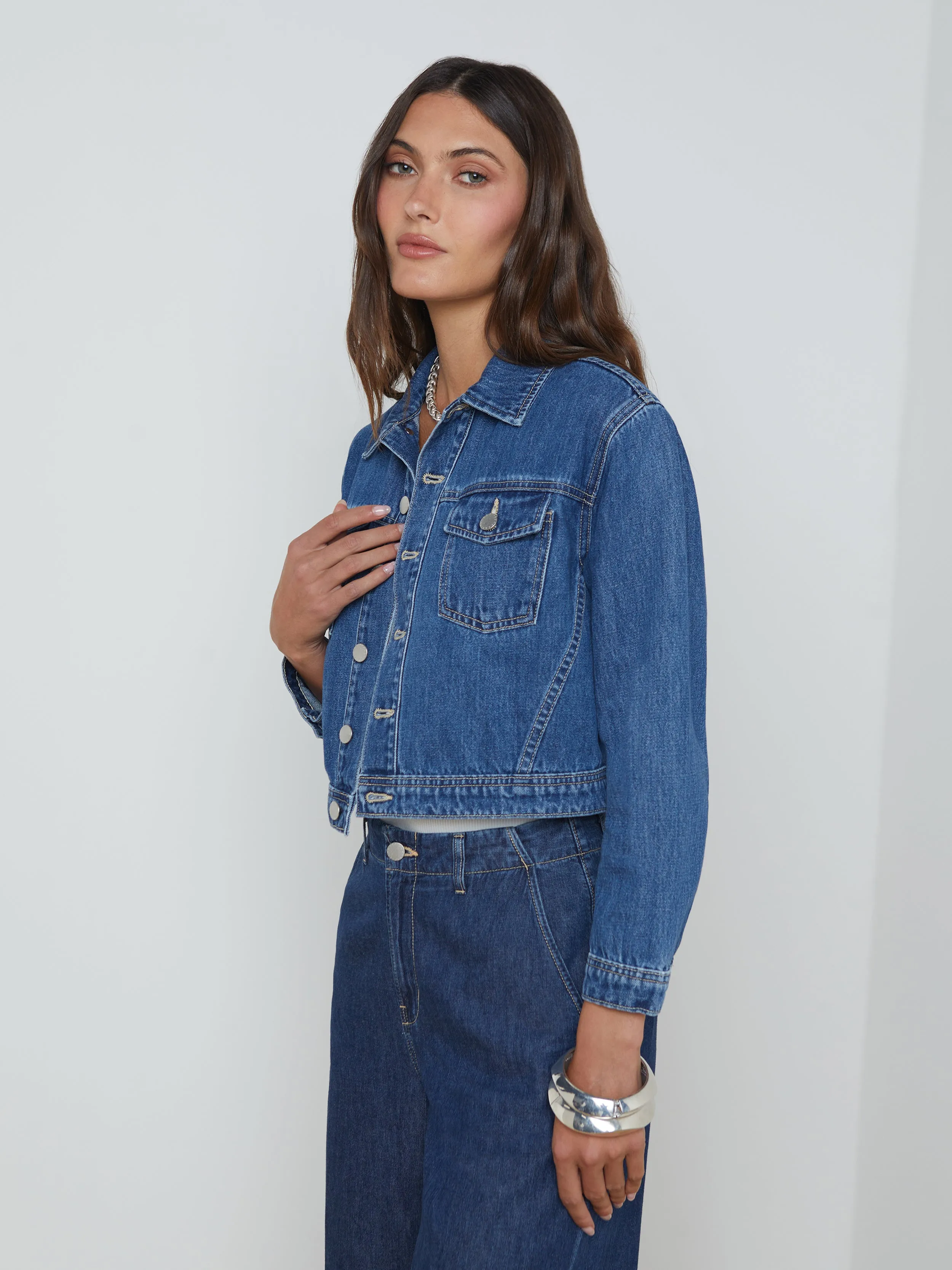 Veste en denim Koda coupée