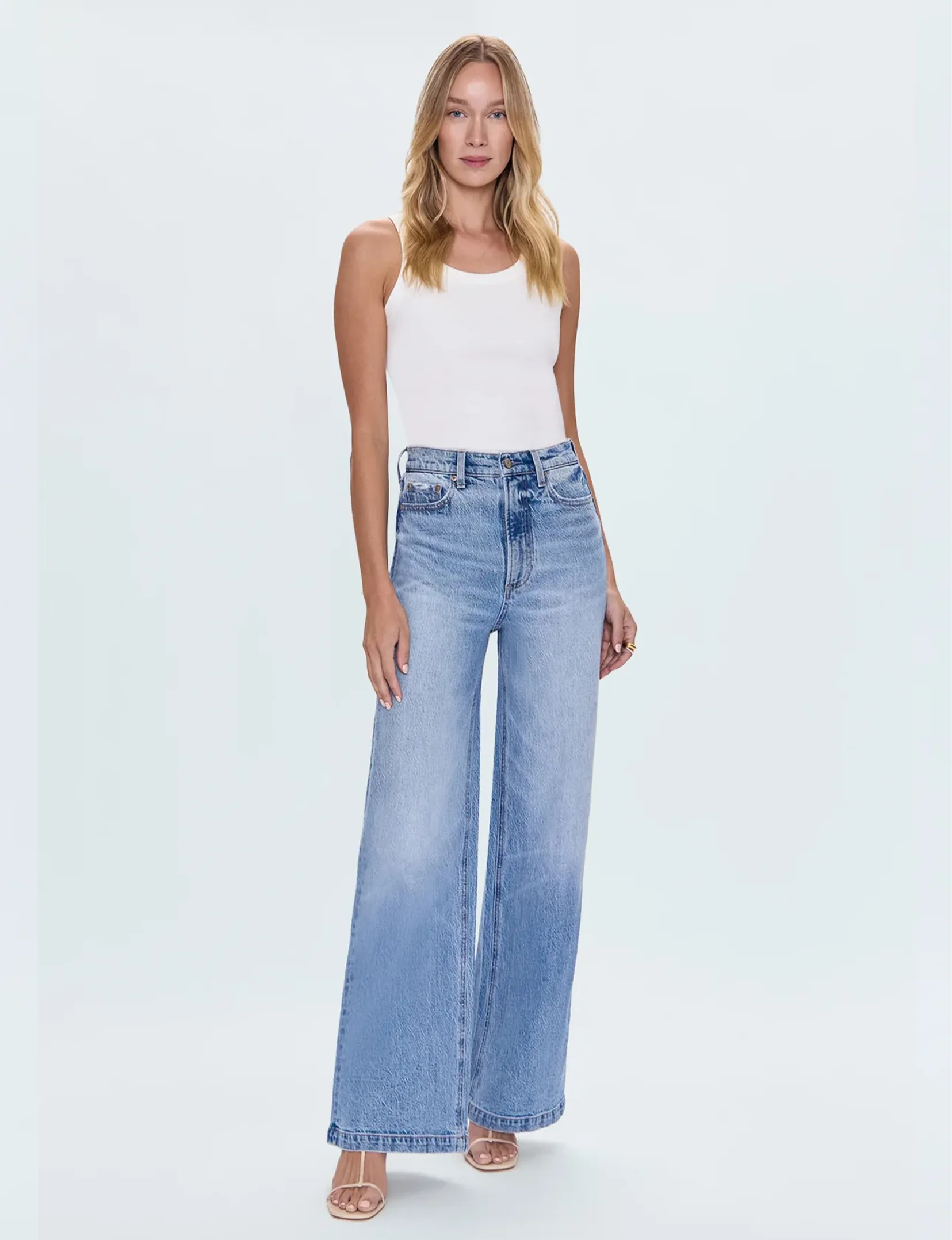 Lana Pantalon Largeur Ultra Évasée Haute Taille, Break Clothing_pistola