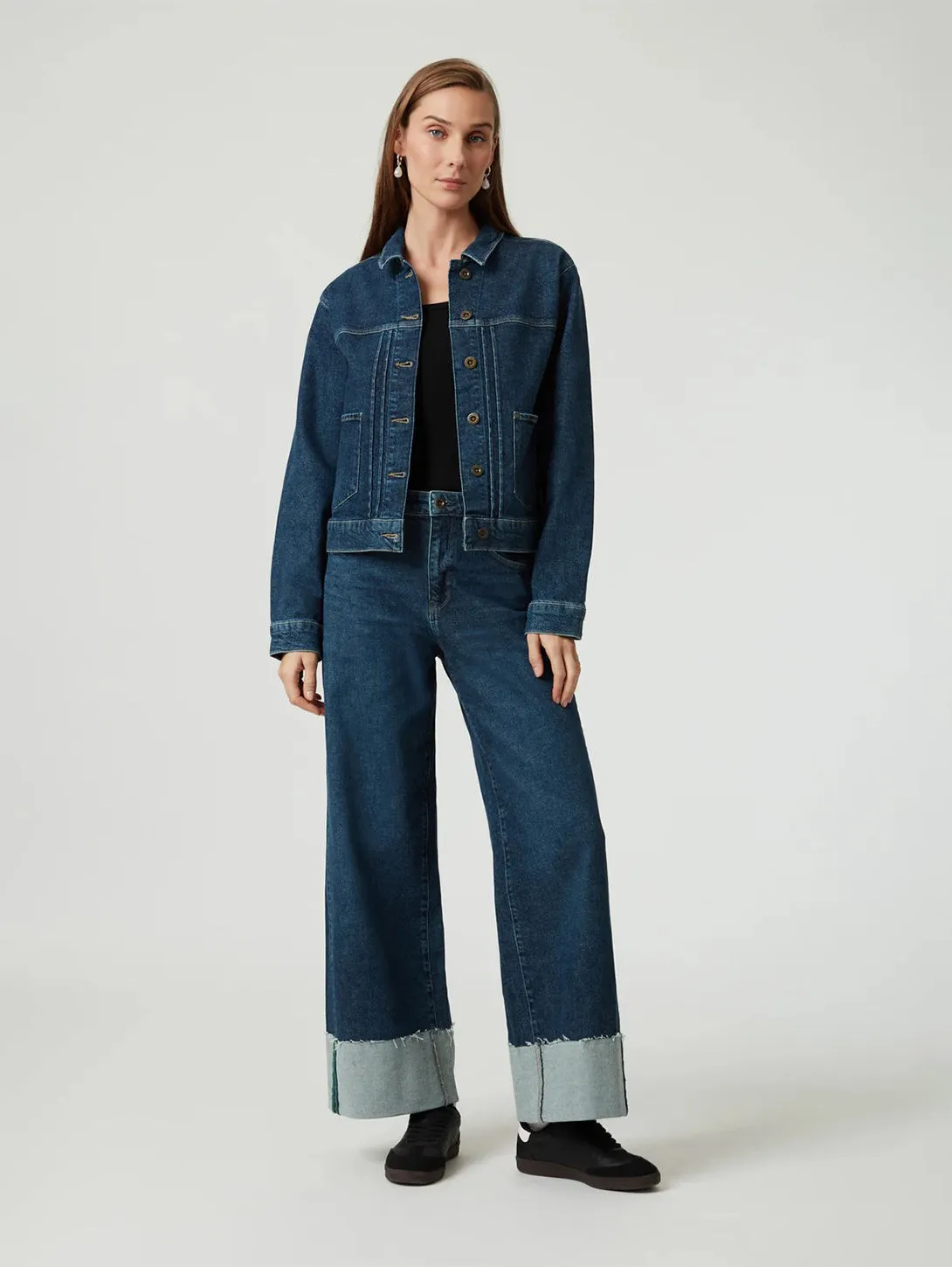 Veste en denim Laurel - Denim bleu foncé Mavi Clothing