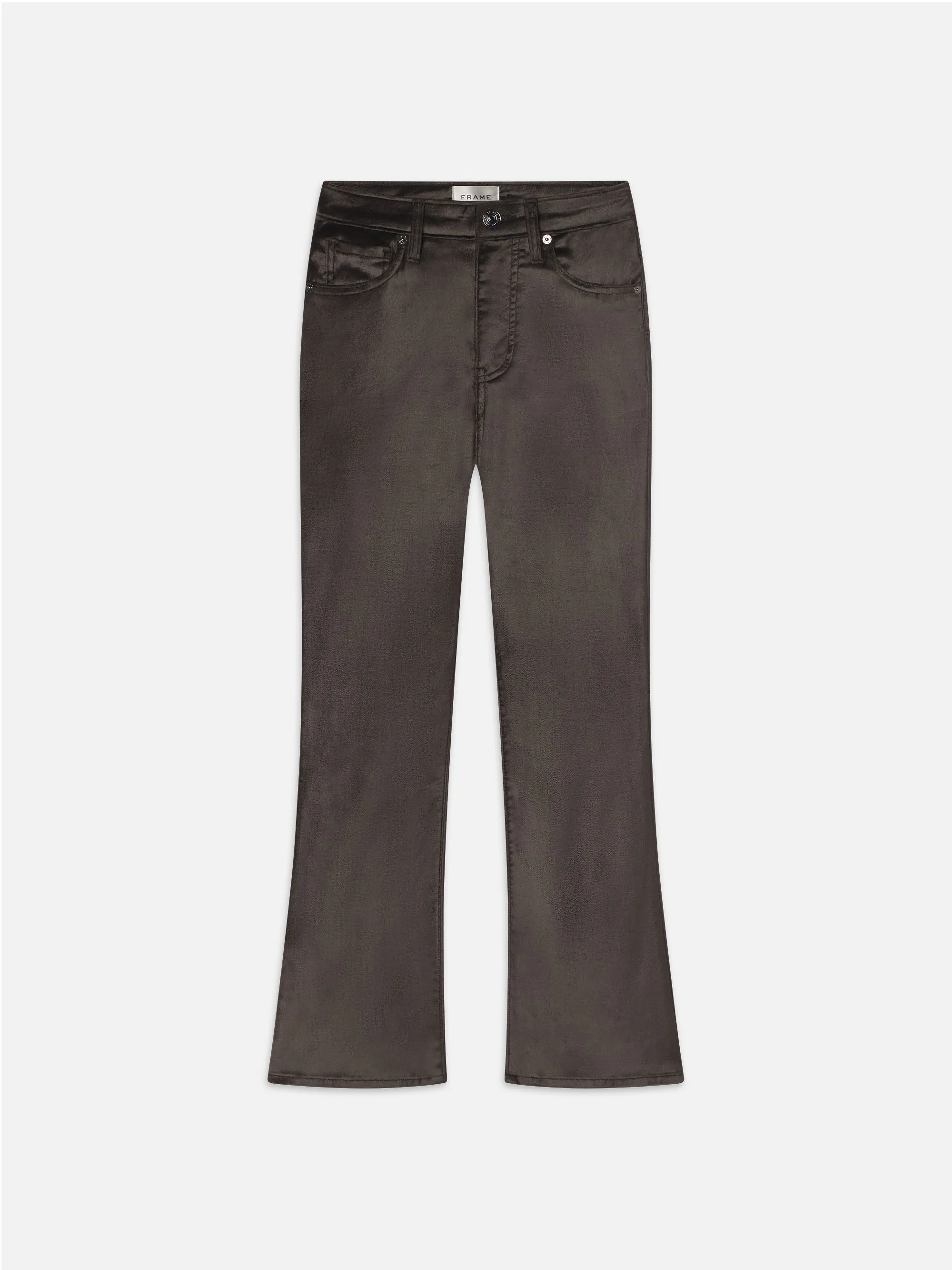 Le Crop Mini Boot Velvet -- Velours Comète