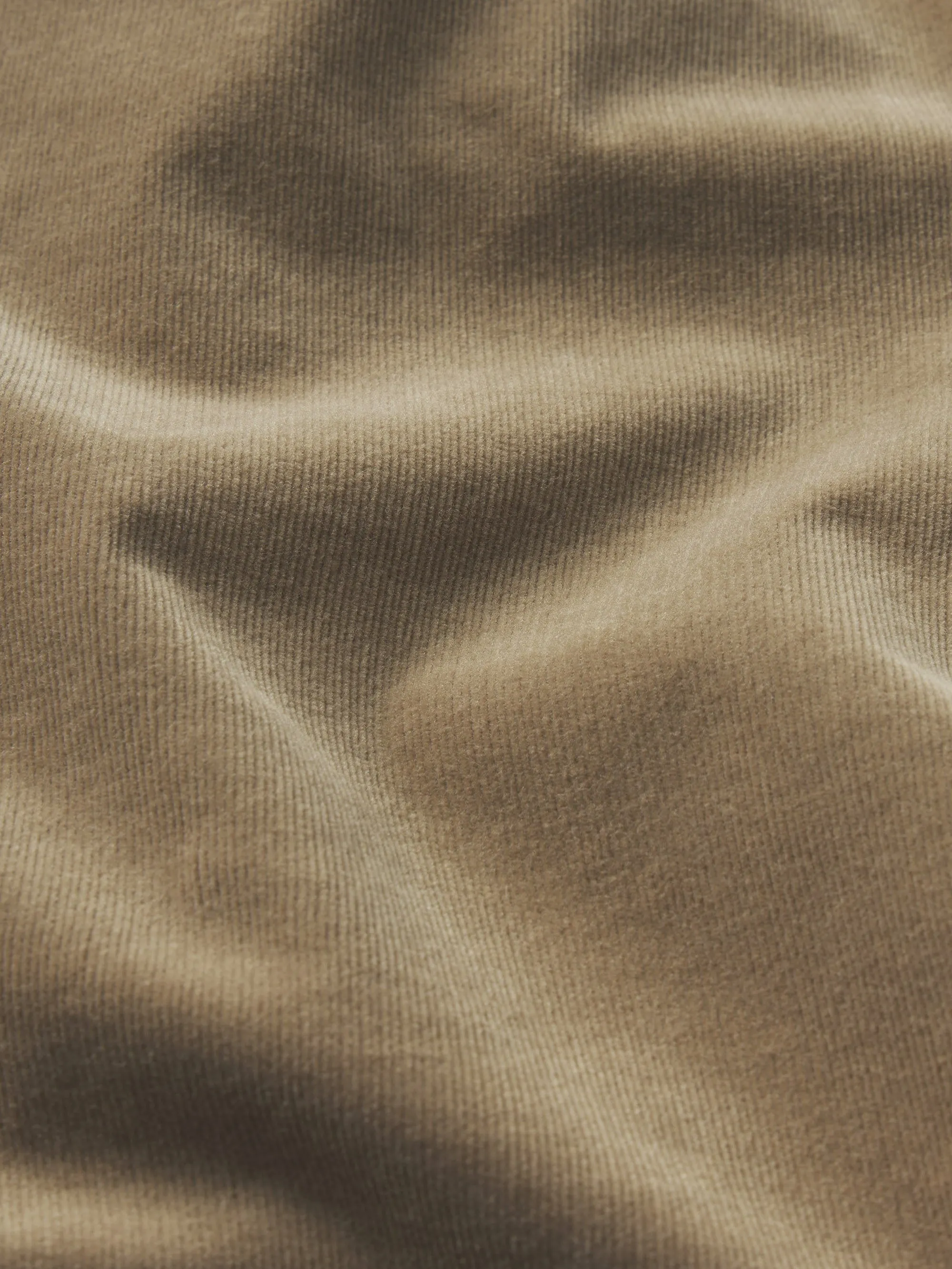 Le Pantalon droit élégant en velours côtelé - Beige clair