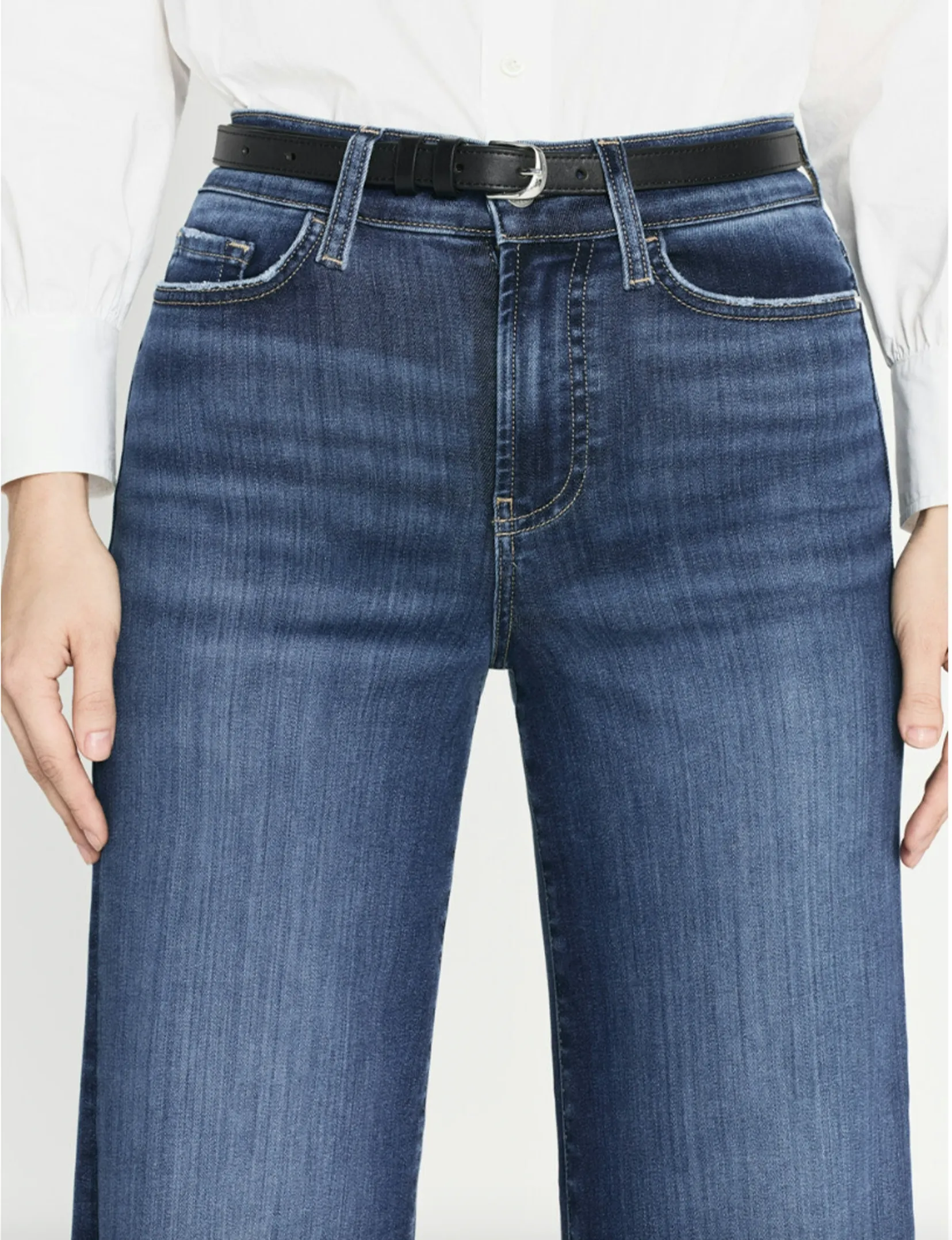 Le Slim Palazzo Raw Effiloché, Cadre Vestimentaire Lupine