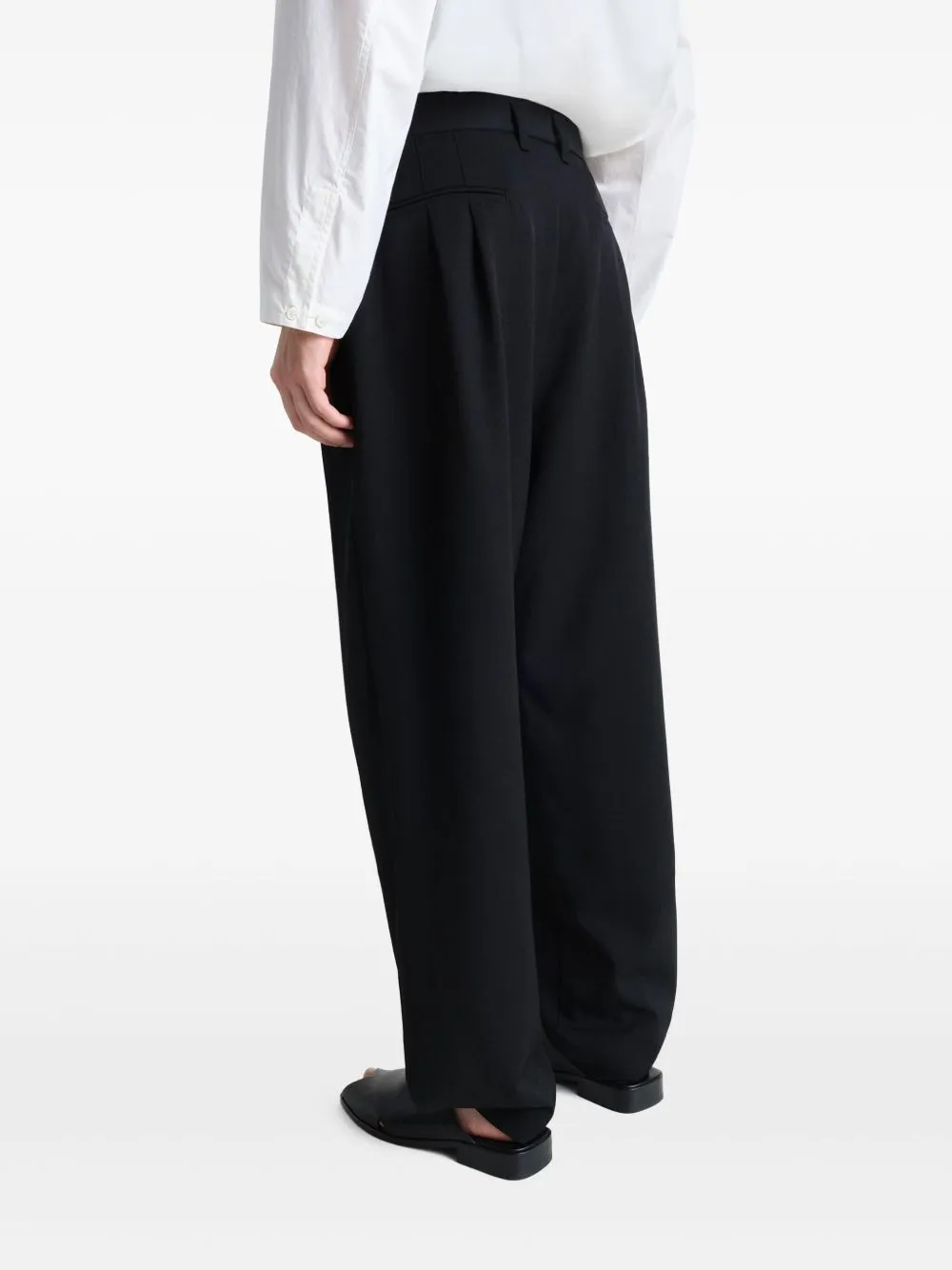 LEMAIRE - Pantalon à plis avec cordon de serrage pour homme