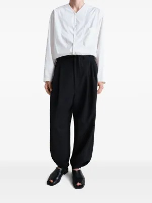 LEMAIRE - Pantalon à plis avec cordon de serrage pour homme