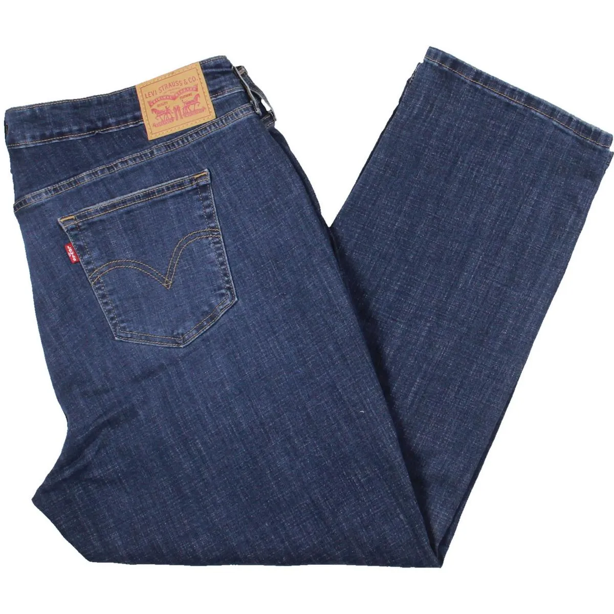 Levi Strauss & Co. Jeans Boyfriend Effilés à Taille Moyenne pour Femmes Plus