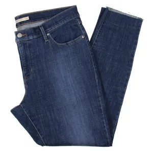 Levi's Femmes Plus Jeans Skinny en Denim à Ourlet Effiloché