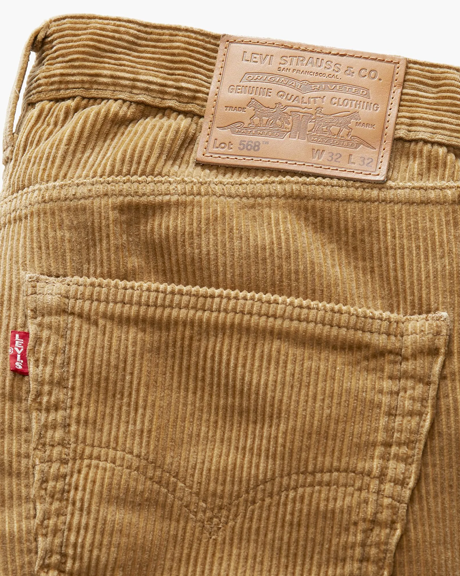 Levi's® Workwear 568 Pantalon large coupe droite en velours côtelé - Hermine