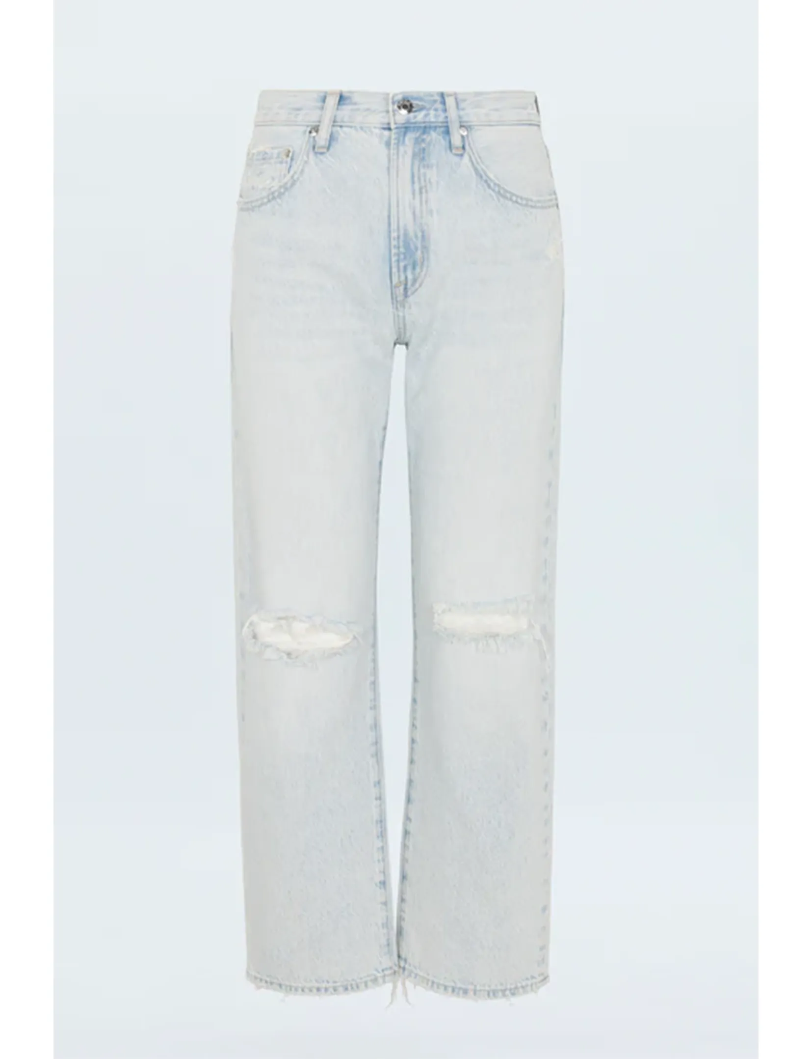 Lexi Relaxed Straight Jeans, Vêtements Solstice Effilochés_pistola