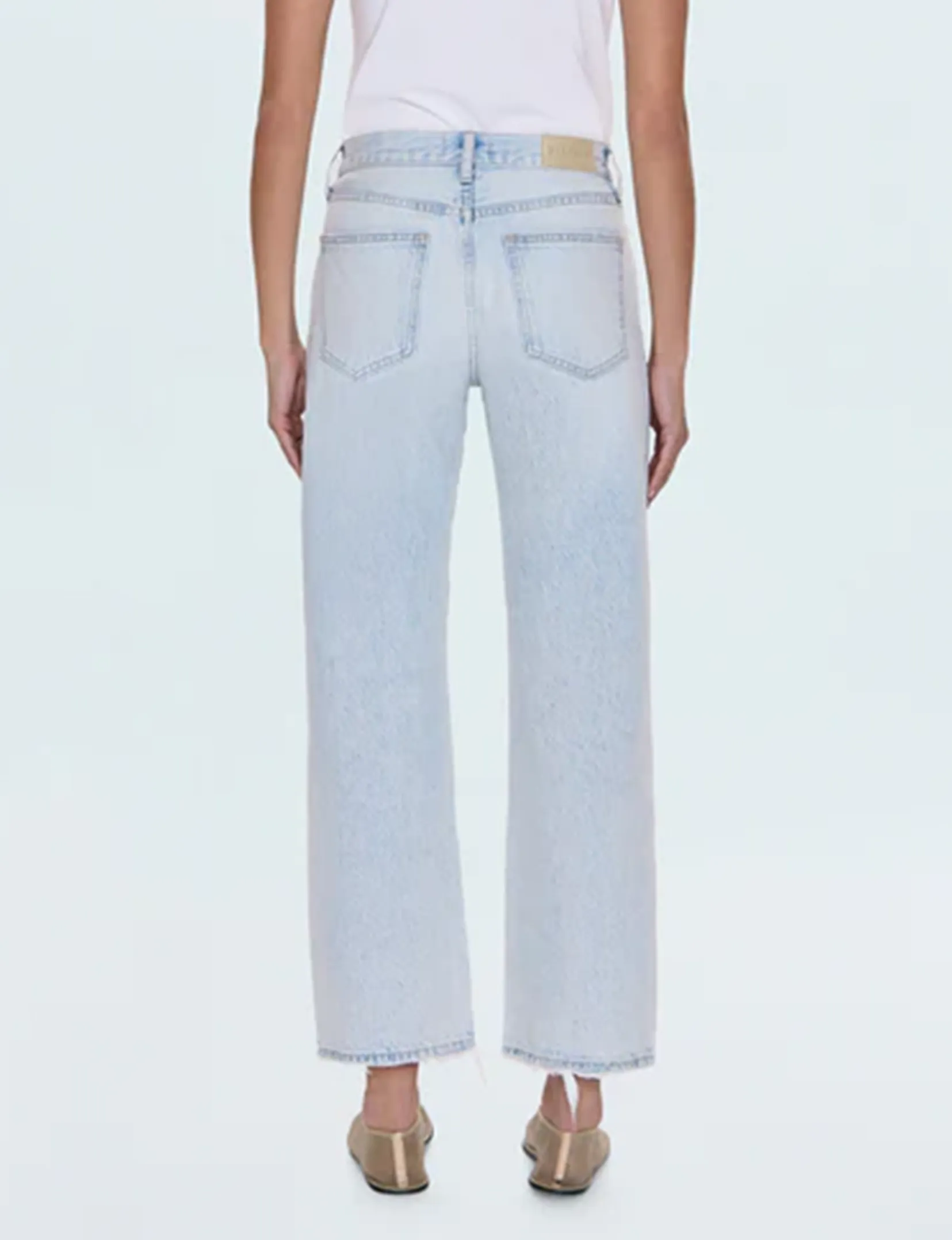 Lexi Relaxed Straight Jeans, Vêtements Solstice Effilochés_pistola