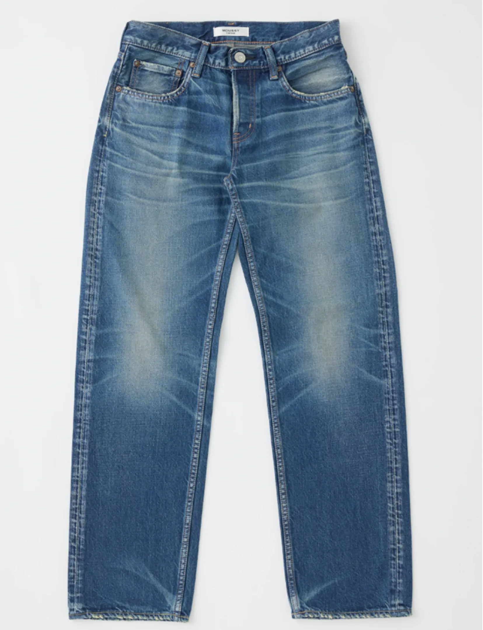 Pantalon droit Minneola à taille basse, bleu foncé - moussy
