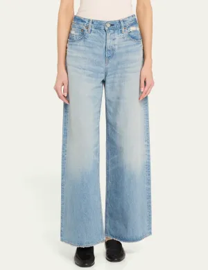 Pantalon Super Large Lowell, Vêtement Bleu Clair moussy