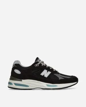 Baskets MADE in UK 991v2 Noir / Perle fumée / Argent
