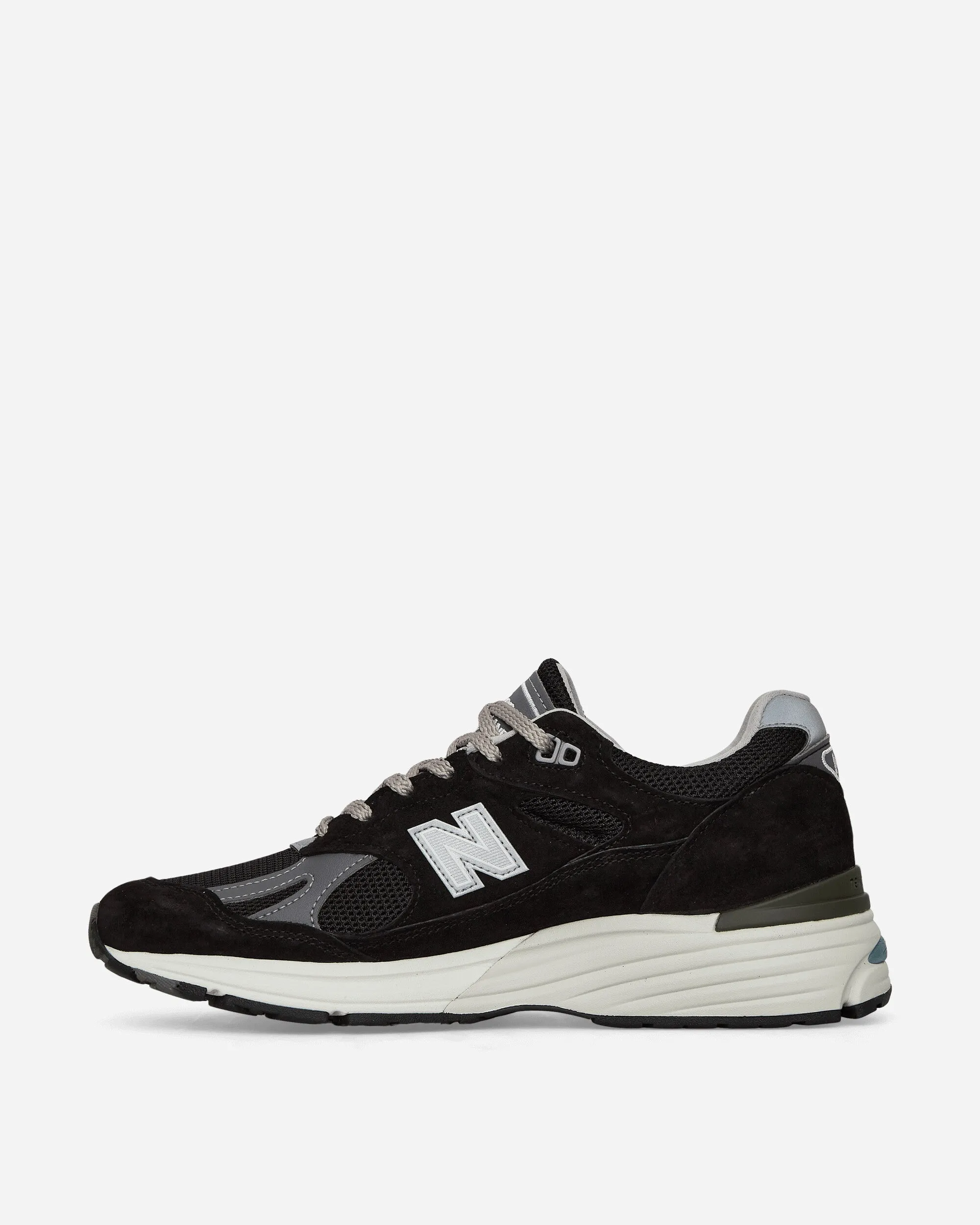 Baskets MADE in UK 991v2 Noir / Perle fumée / Argent