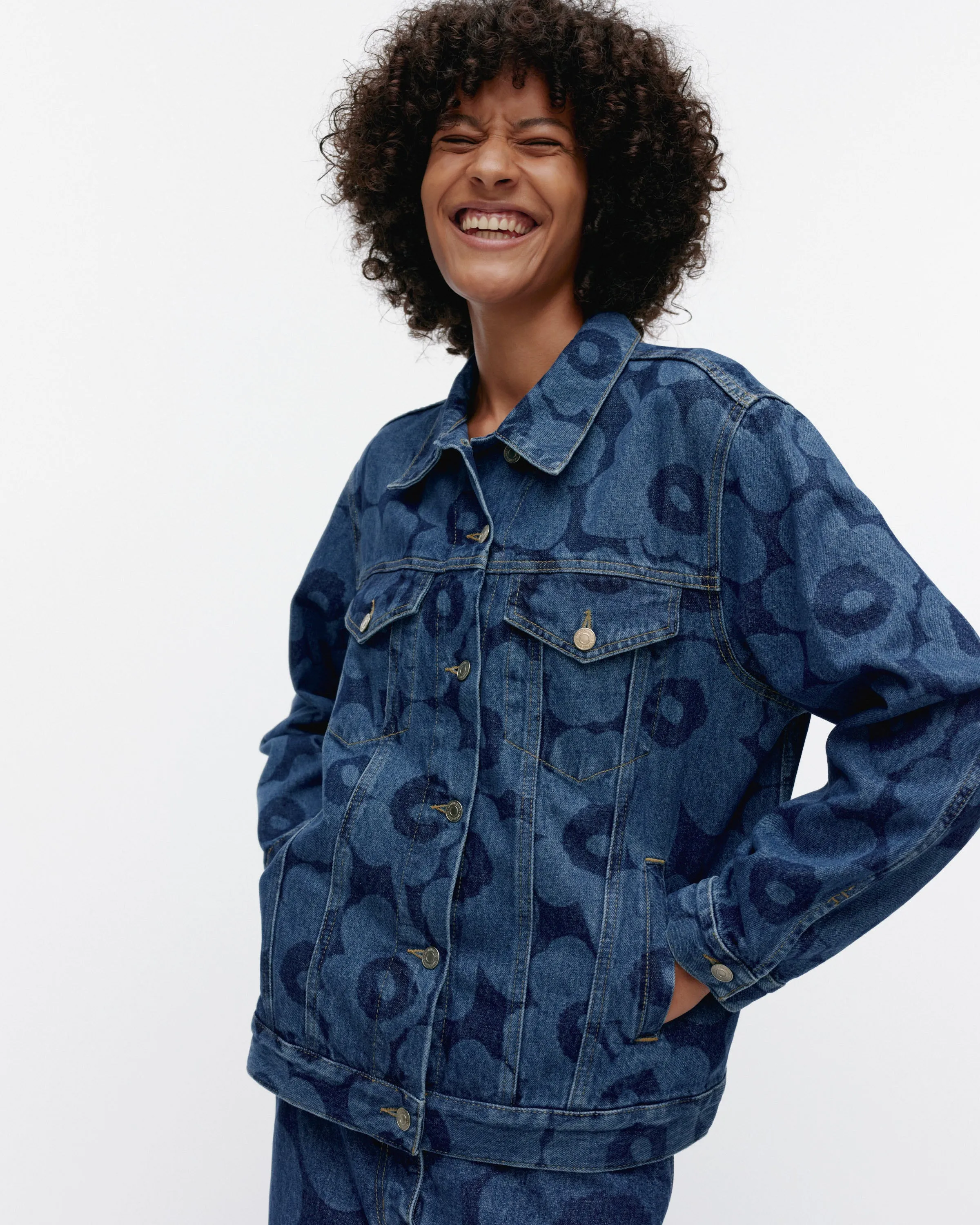 Veste en jean Maridenim Murros Unikko 68cm Vêtements_Marimekko