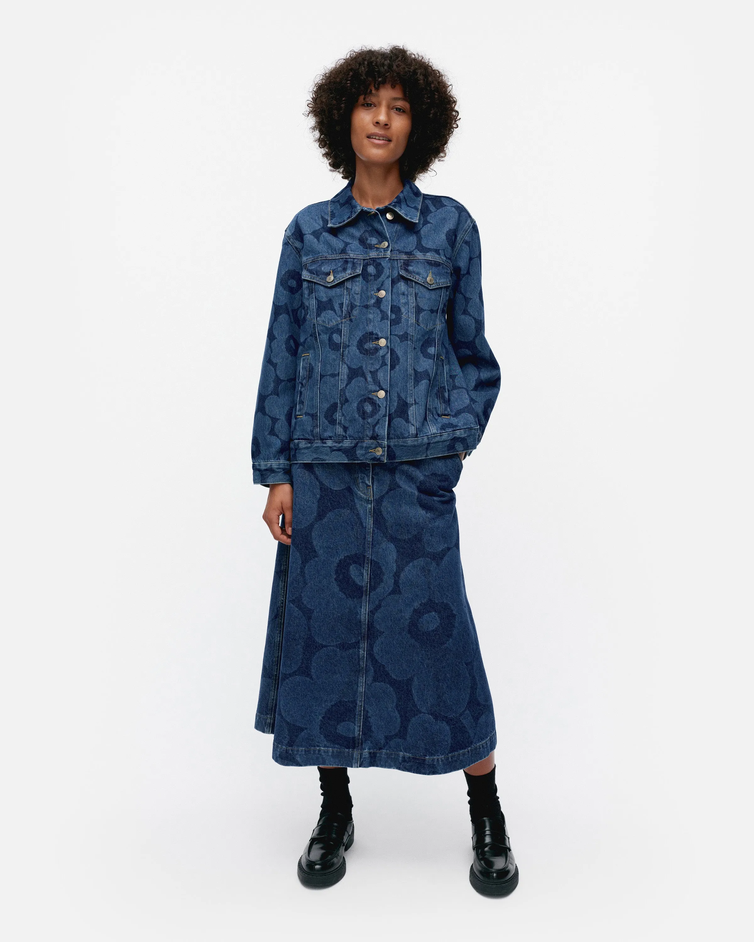 Veste en jean Maridenim Murros Unikko 68cm Vêtements_Marimekko