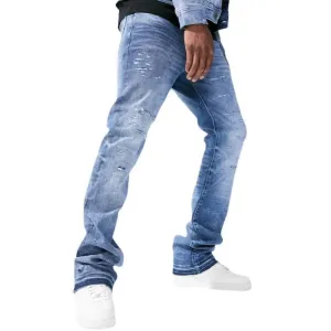 Martin Jean Desperado Empilé en Bleu Véritable