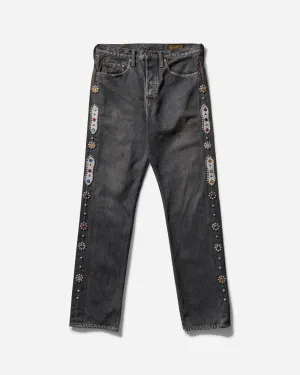 Jean pour homme 14 oz 5P Monkey Cisco (Clous) Noir