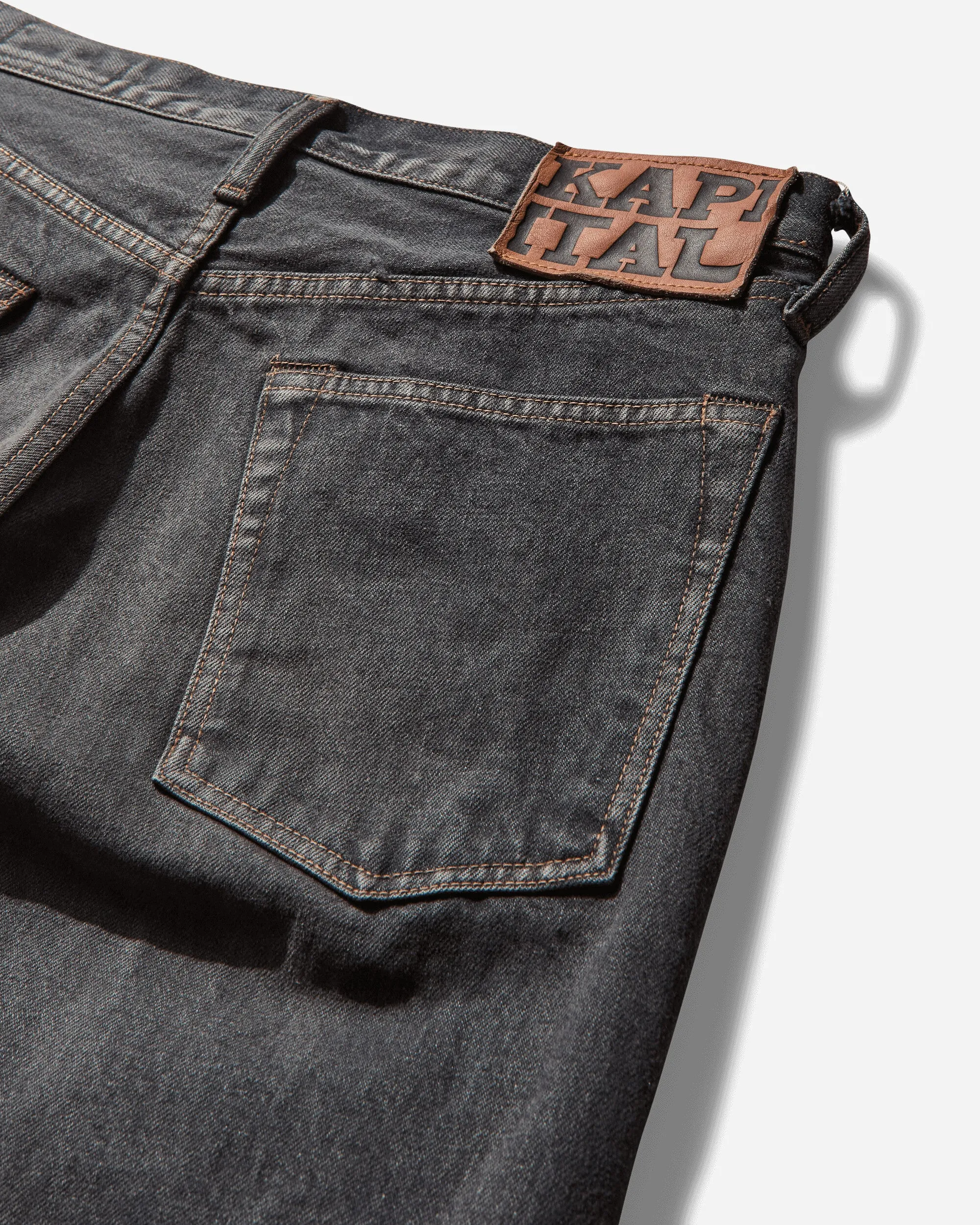 Jean pour homme 14 oz 5P Monkey Cisco (Clous) Noir