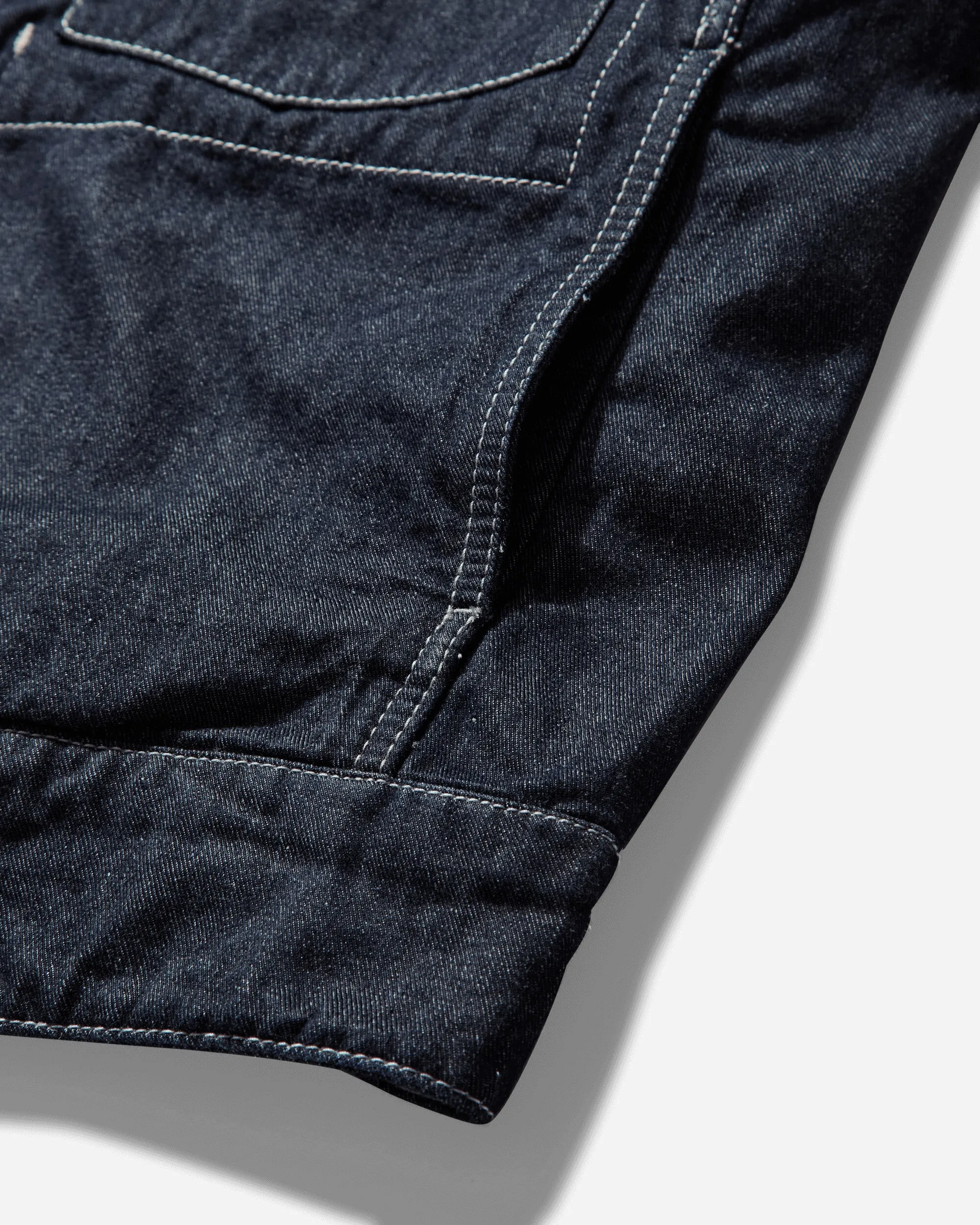 Veste courte en denim plaqué 3/1 bleu pour homme