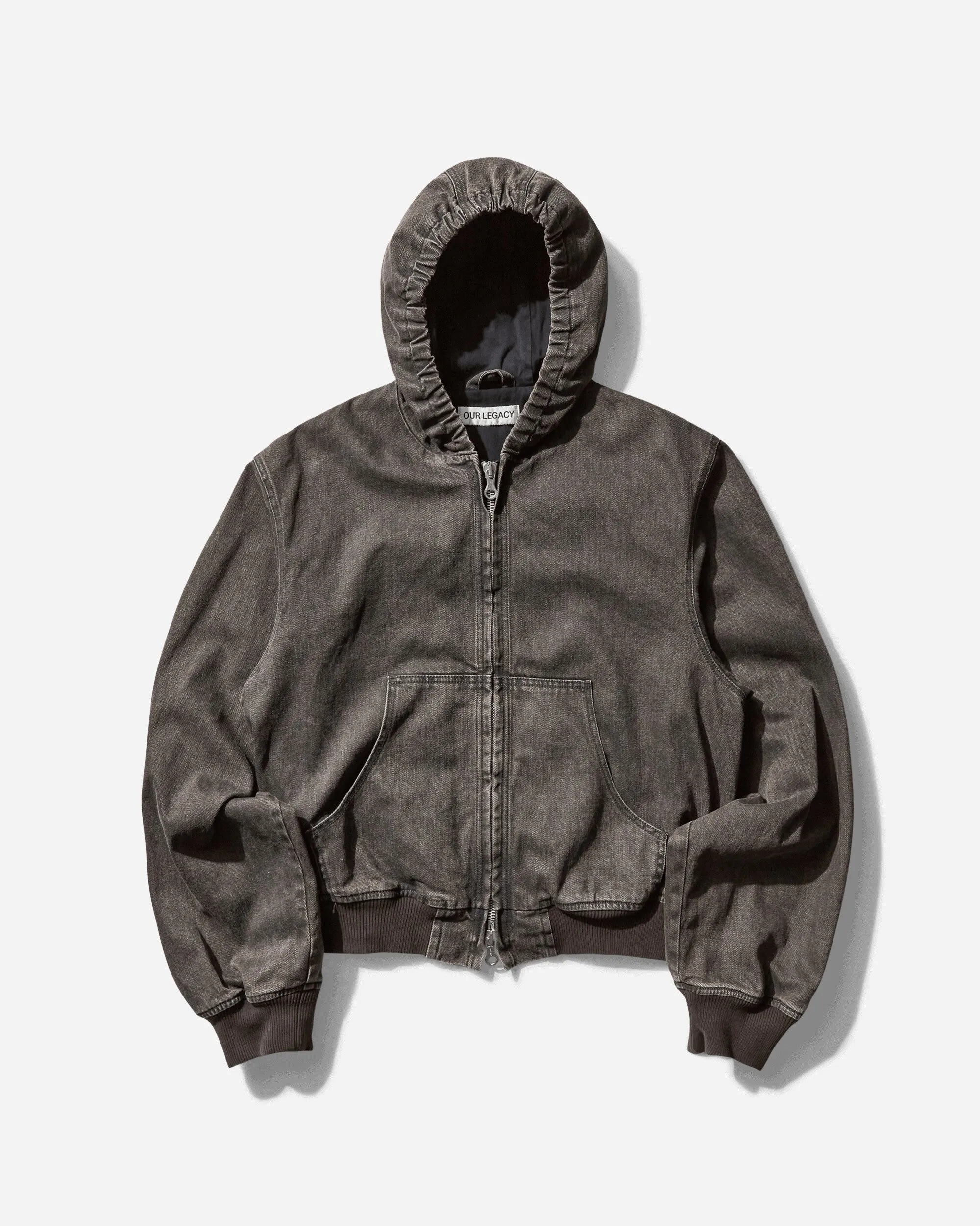 Veste de banque pour homme noir lavage enduit
